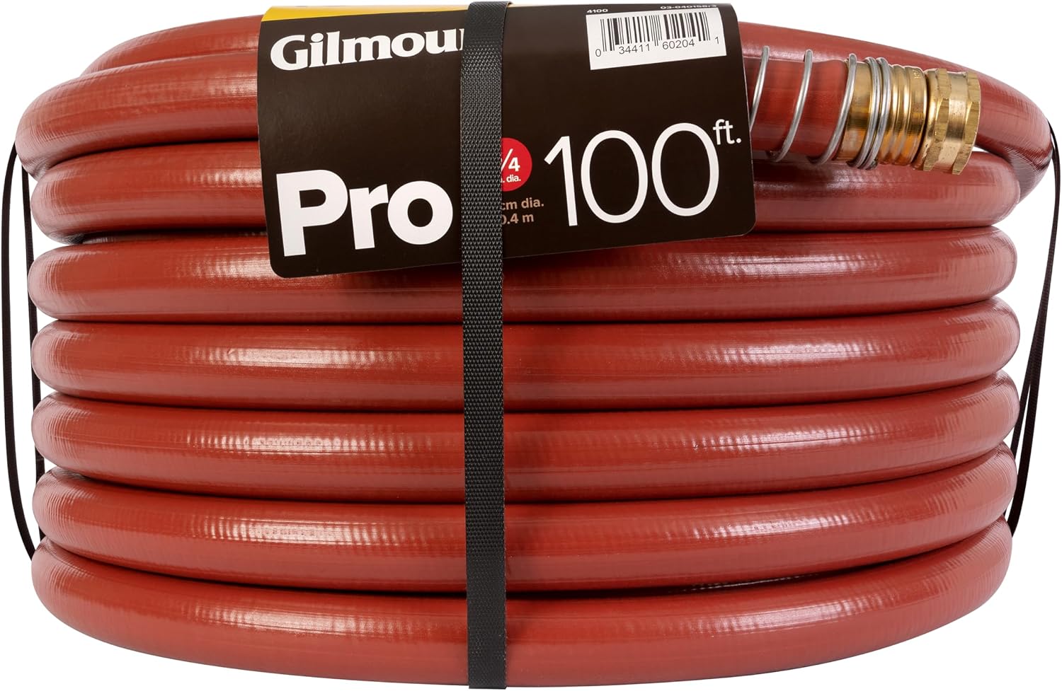 Gilmour Pro Commercial 3/4" x 100' Heavy Duty Water Hose, Durable and Kink Resistant 100 ft Garden Hose | 400 PSI burst strength