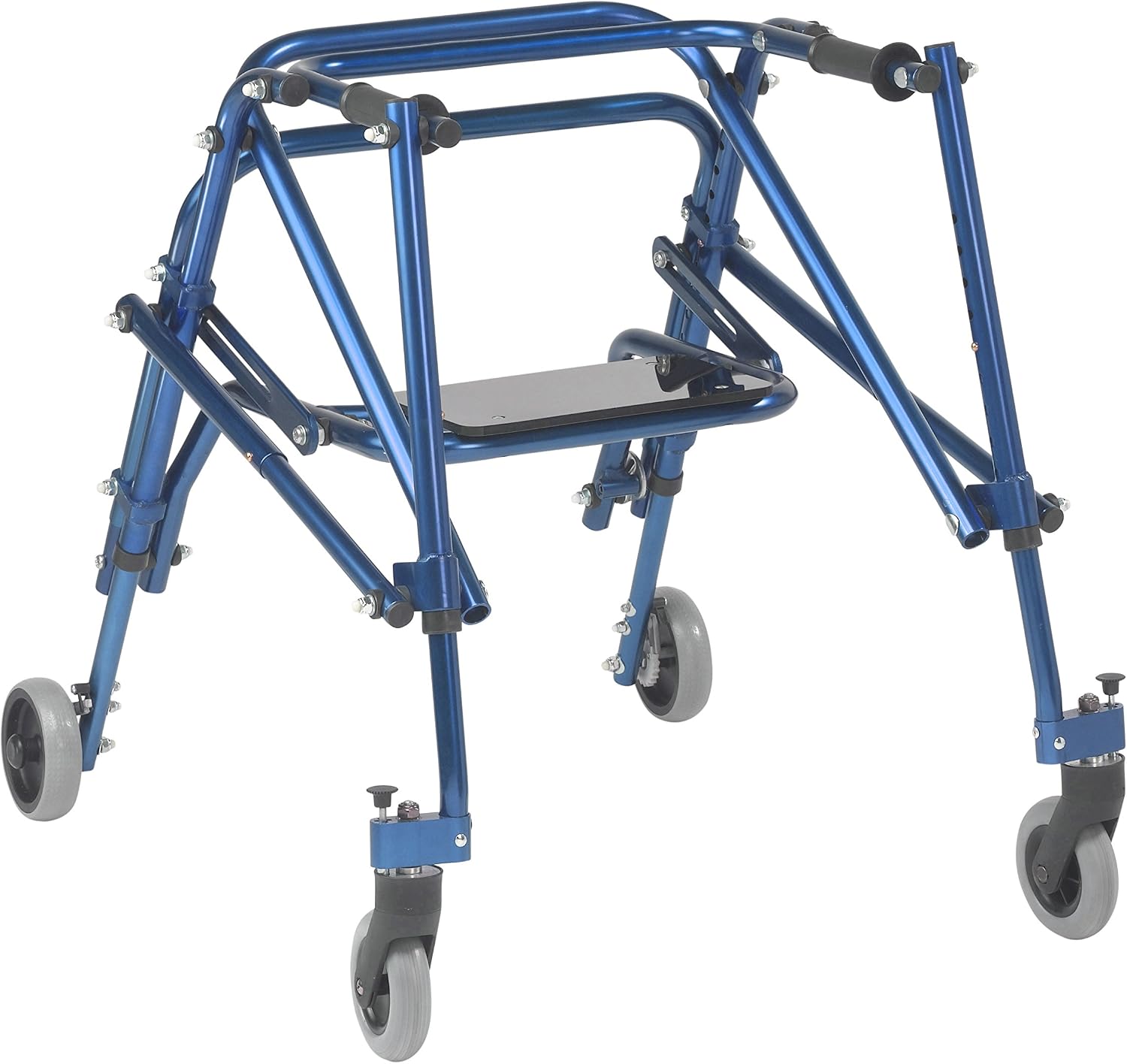 Inspired by Drive Nimbo 2G Posterior Walker with Seat, Wizard Purple, Small | Lightweight Posterior Walker with Padded Seat Lets Users Rest and Move Safely with Adjustable, Sturdy Support