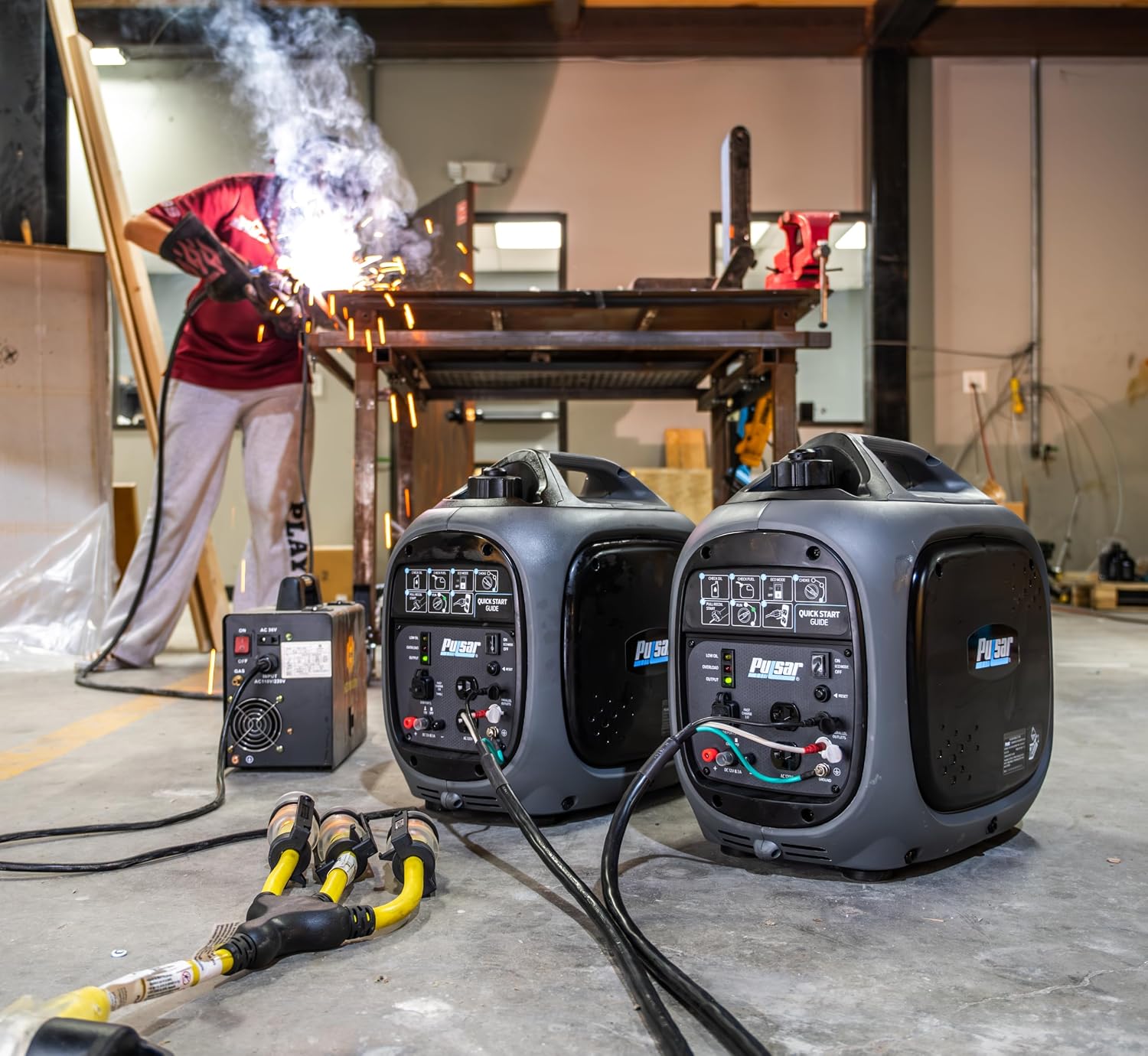 Pulsar 2,300W Portable Gas-Powered Quiet Inverter Generator With USB Outlet & Parallel Capability, Carb Compliant, G2319N