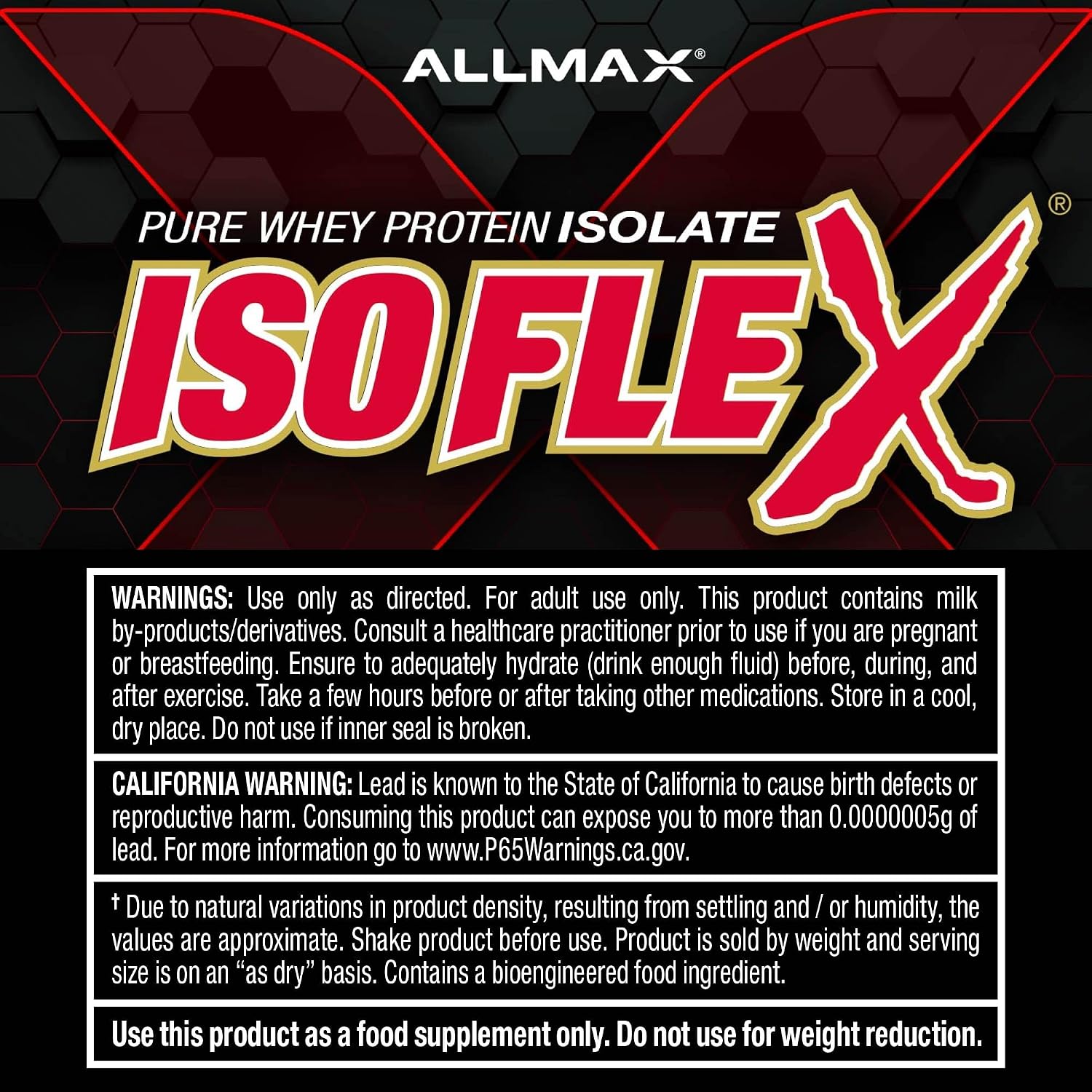 ALLMAX ISOFLEX Whey Protein Isolate, Chocolate Peanut Butter, 5 lb