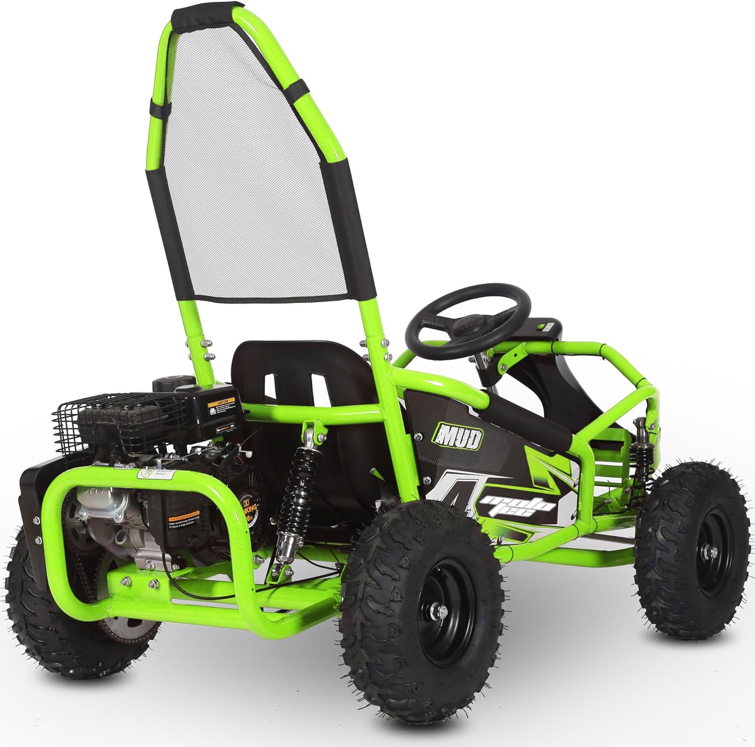 MotoTec Mud 98cc Go Kart Full Suspension Blue