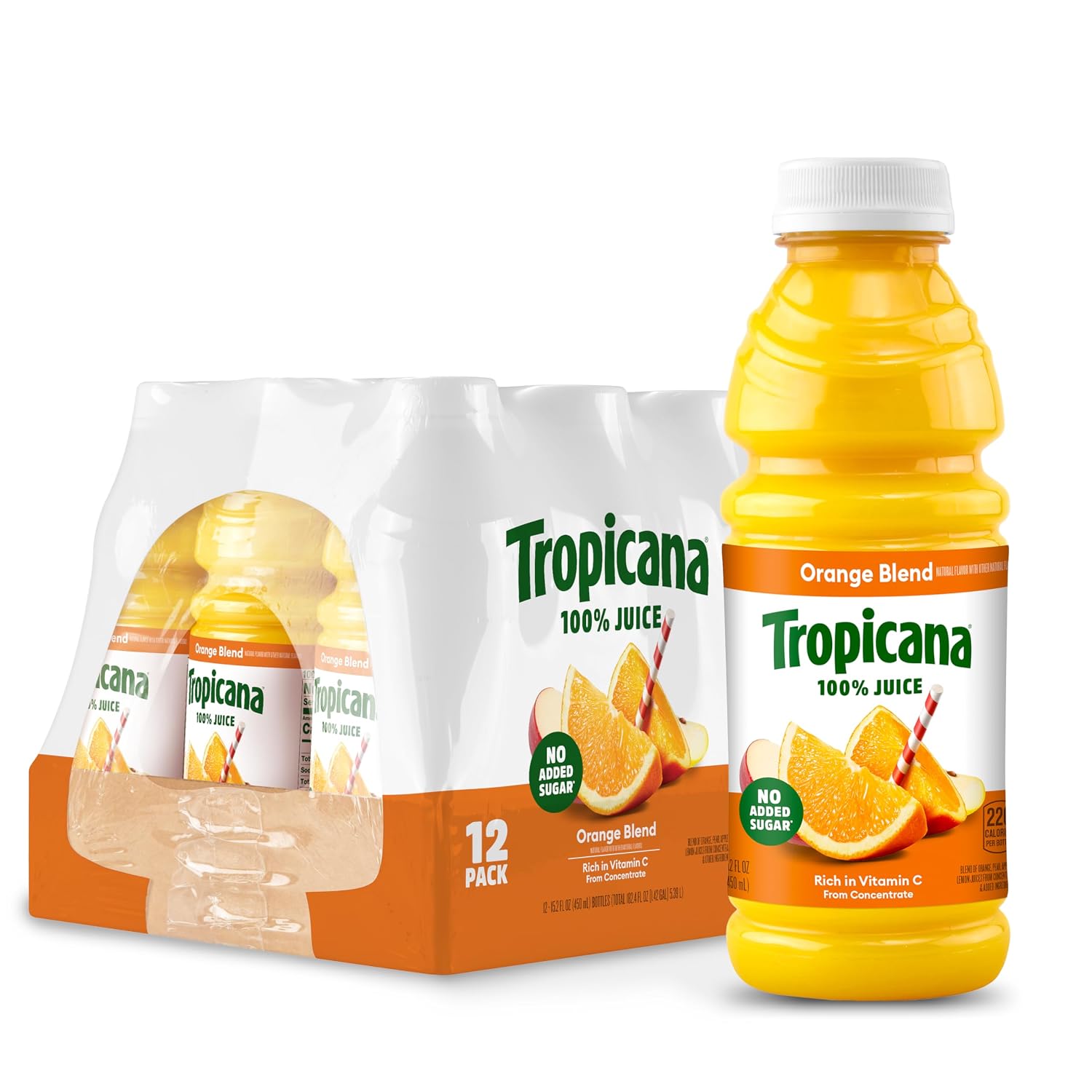Tropicana Pineapple Peach Mango 100% Juice, 24-pack, 10 fl oz bottles