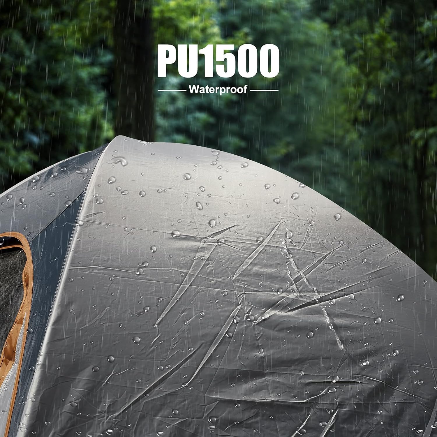 Camping Tent 2-4 Person, Waterproof Windproof Tent with Rainfly Easy Set up-Portable Dome Tents for Camping…