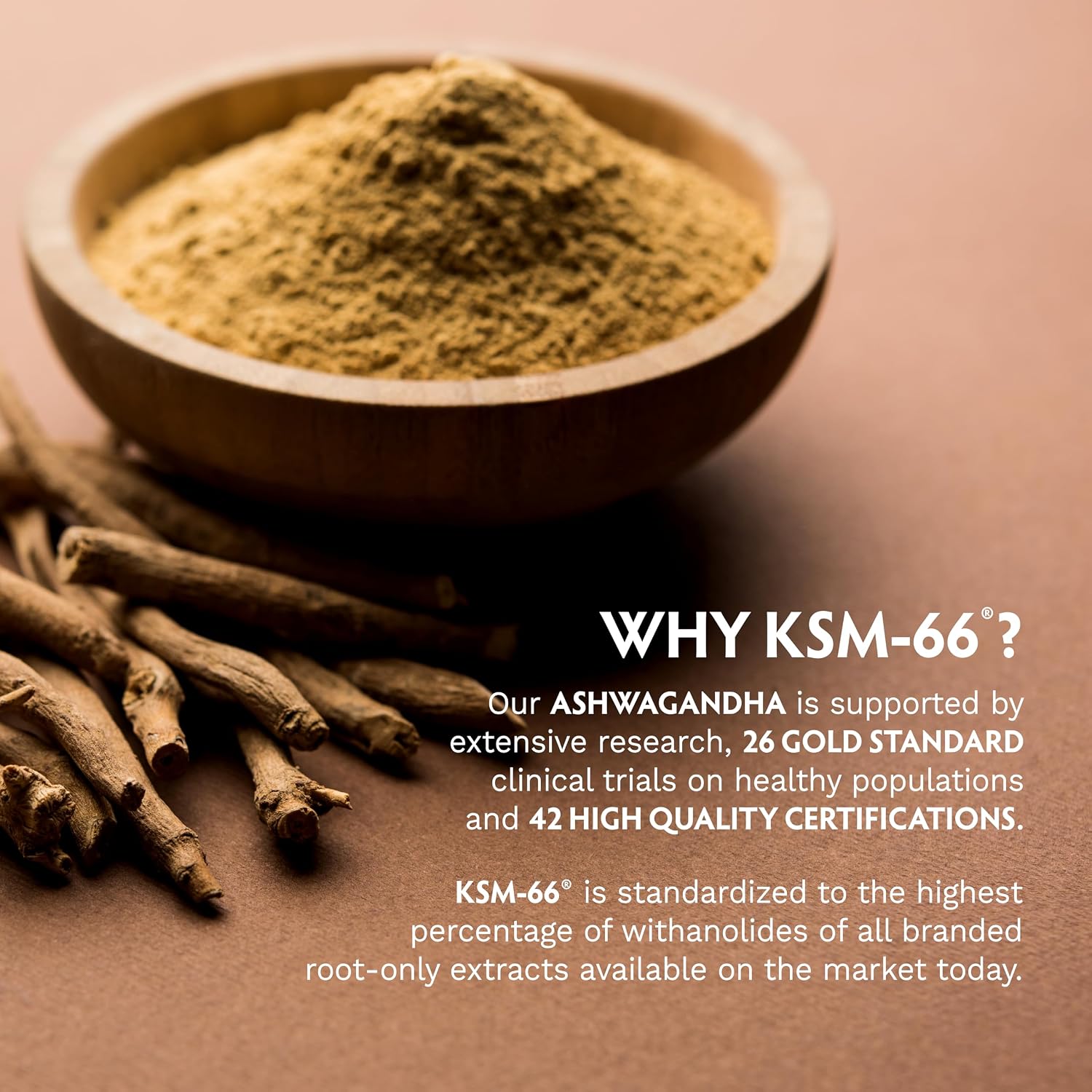 TRIBE ORGANICS Ashwagandha KSM 66 Pure Organic Root Powder Extract Ayurvedic Supplement - Focus, Mood Support, Increase Energy, Strength
