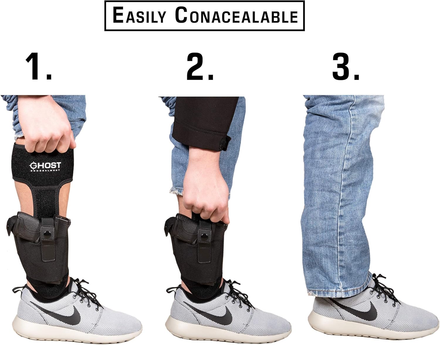 Ankle Holster for Concealed Carry Pistol | Universal Leg Carry Gun Holster with Magazine Pouch | Men and Woman Holster