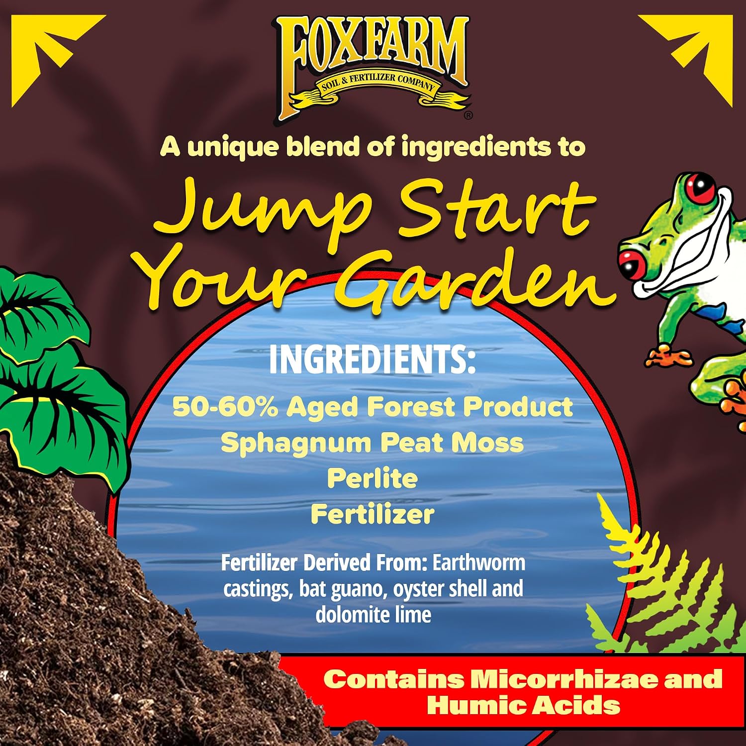 FoxFarm Happy Frog Potting Soil, 2cu ft (Pack of 2) - for Indoor/Outdoor Container Plants - Contains Mycorrhizae and Humic Acids