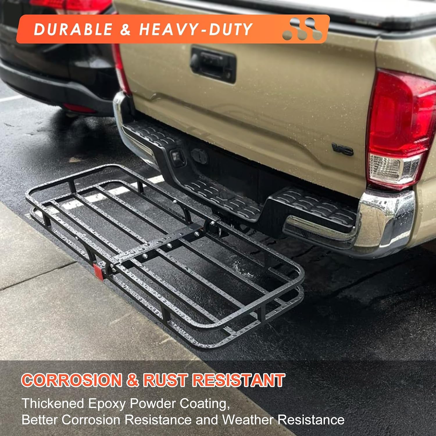 Roof Rack Rooftop Cargo Carrier Basket 65"*39"*6"+Waterproof Bag 20 Cu.Ft. | Roof Basket include Cargo Net with Hooks,Ratchet Straps,Combination Lock|200 Lbs Capacity,Universal Rooftop Large Roof Rack