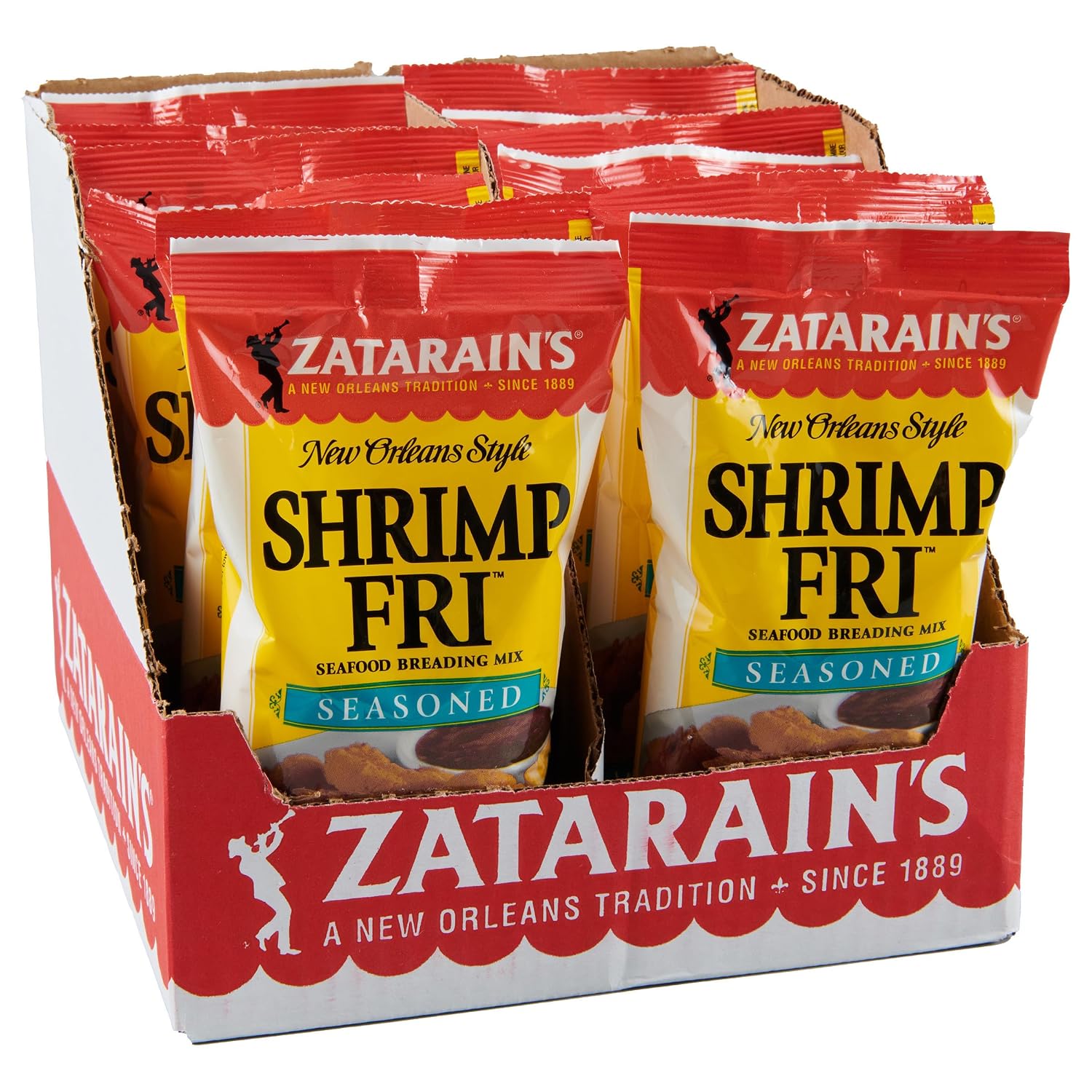 Zatarain's Seasoned Shrimp Fri Seafood Breading Mix, 12 oz