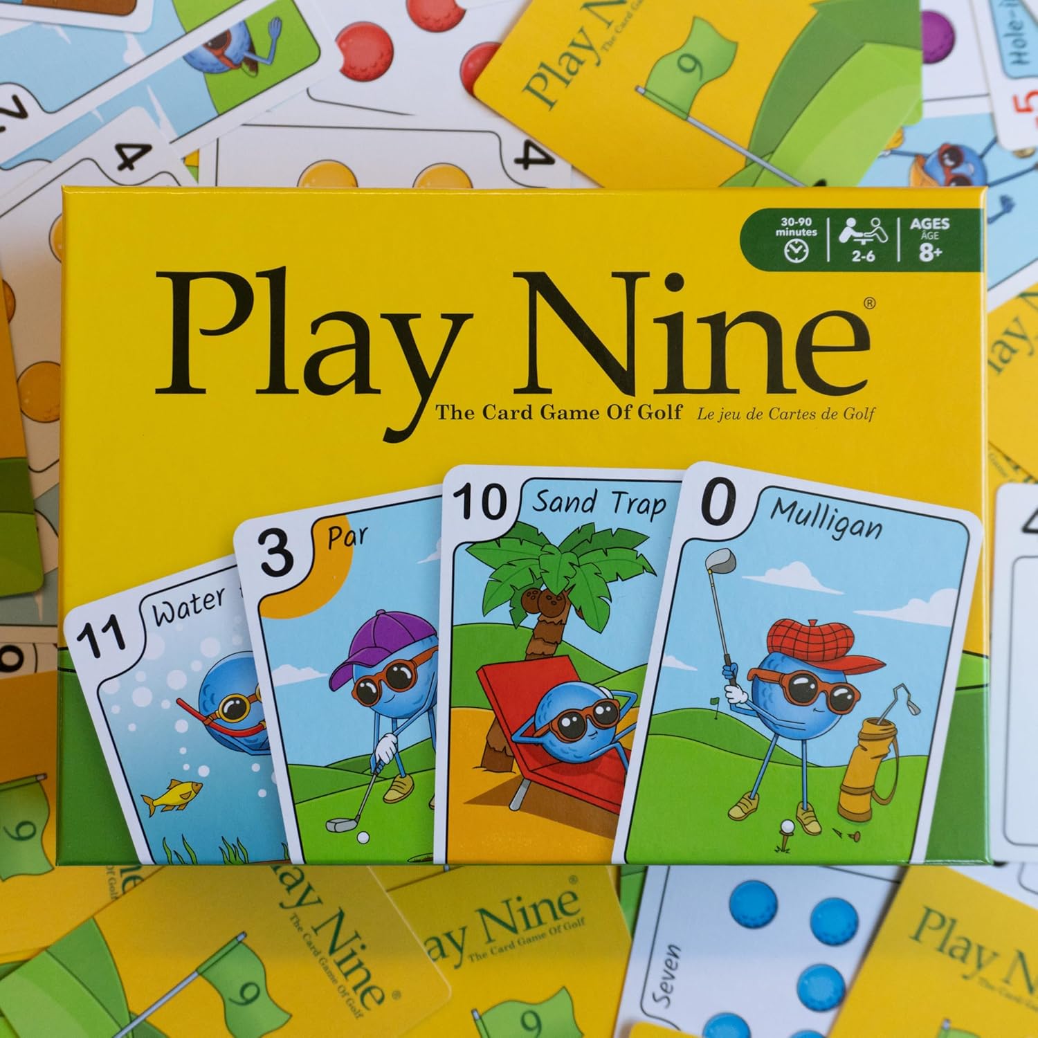 Play Nine The Card Game of Golf, Ages 8 and Up, Couples Date Night Gift, Game Night Favorite, 15 Min Gameplay, Family Friendly Card Game for Kids