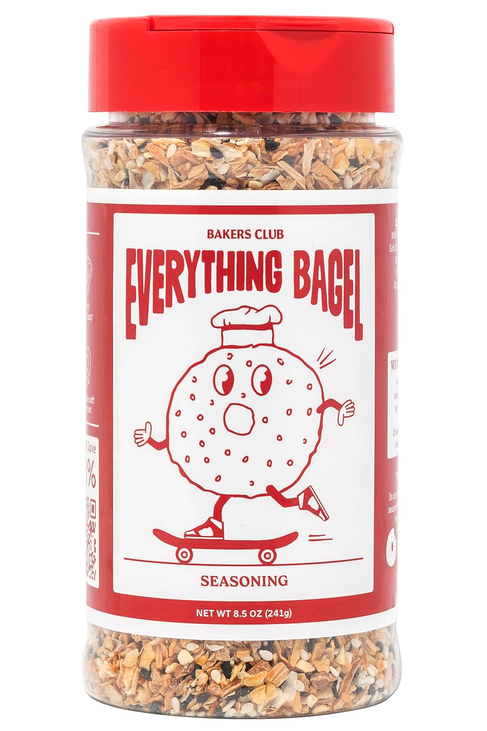 Bakers Club 8.5oz Mixed Black and White Sesame Seeds - Tuxedo blend for Sushi, Tuna, Stir Fry, Bread, Poke Bowls - Kosher, Gluten Free
