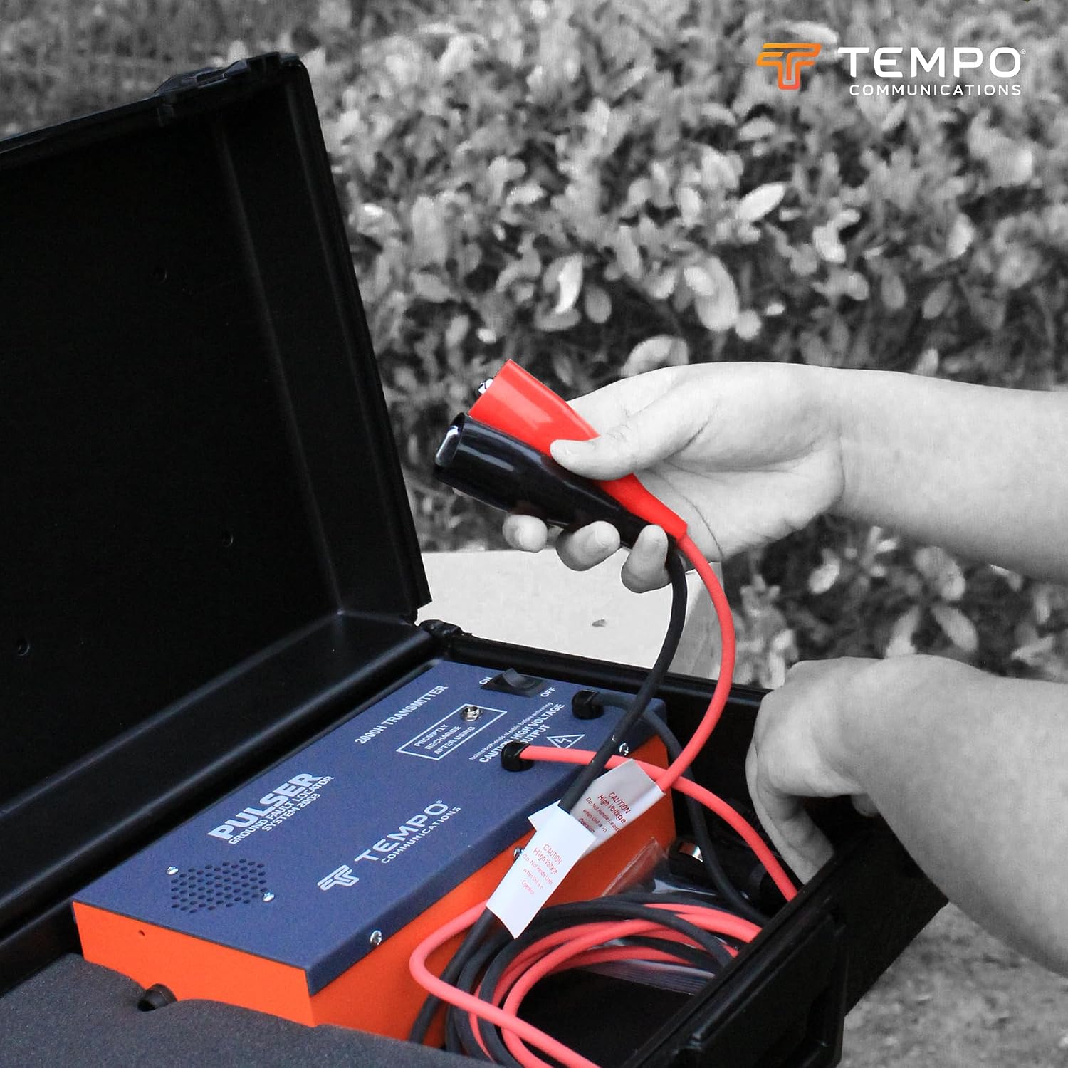 TEMPO Communications PE2003-G Pulser Ground Fault Locator, Underground Wire Break Locator, High-Voltage Signal, A-Frame Receiver