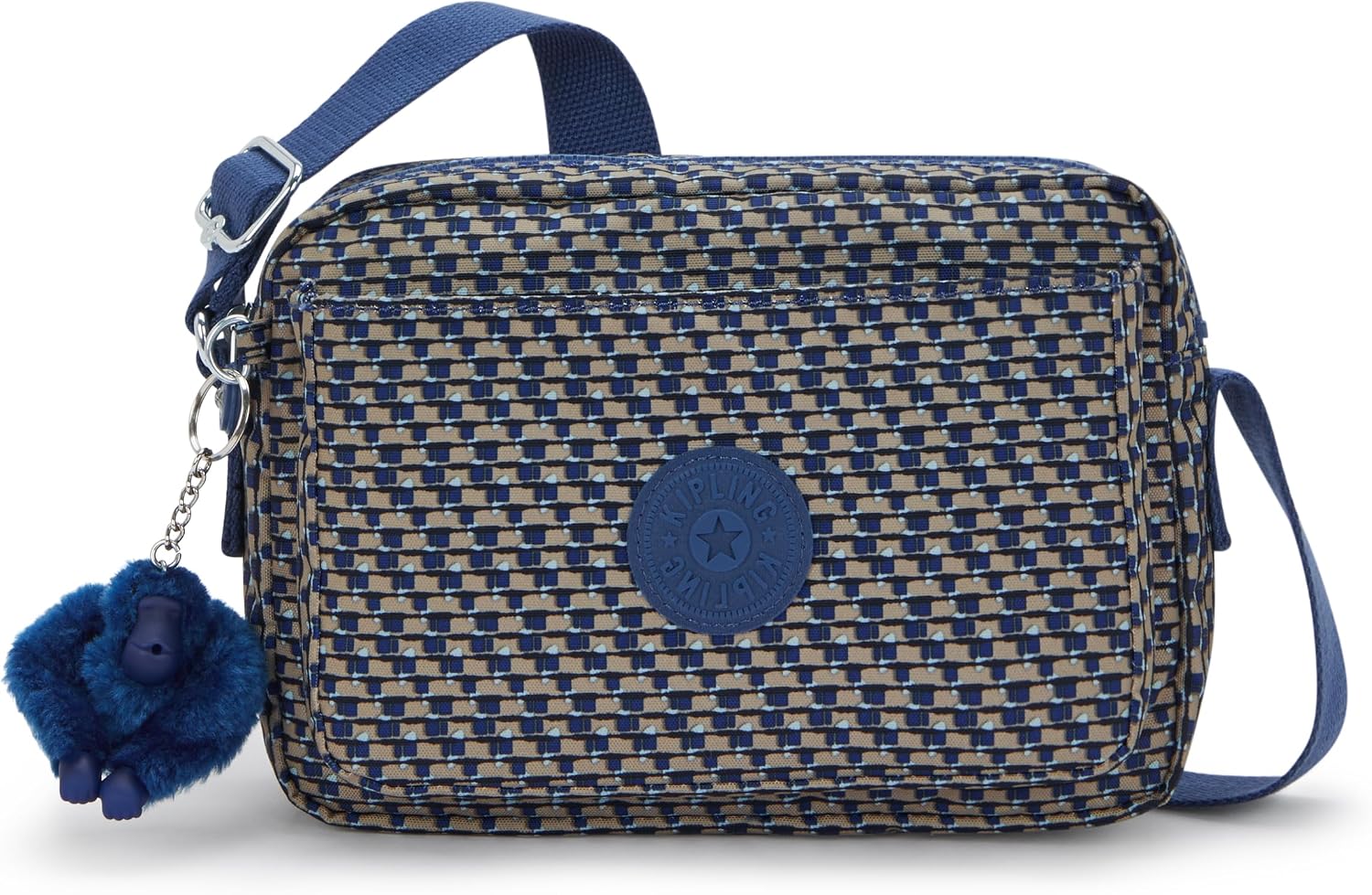 Kipling Women’s Abanu Medium Crossbody Bag, Lightweight, Adjustable Nylon Waist Pack with Multi-Compartment Zip Pockets