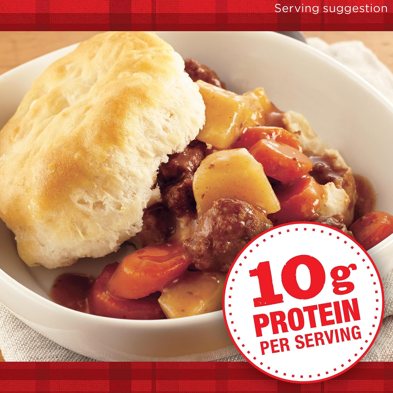 DINTY MOORE Beef Stew, 15 oz (12 Pack), With Fresh Potatoes & Carrots | Fully Cooked & Ready-To-Eat, Gluten-Free, 10g Protein, No Preservatives, Perfect for Noodles, Biscuits & Hot Pies