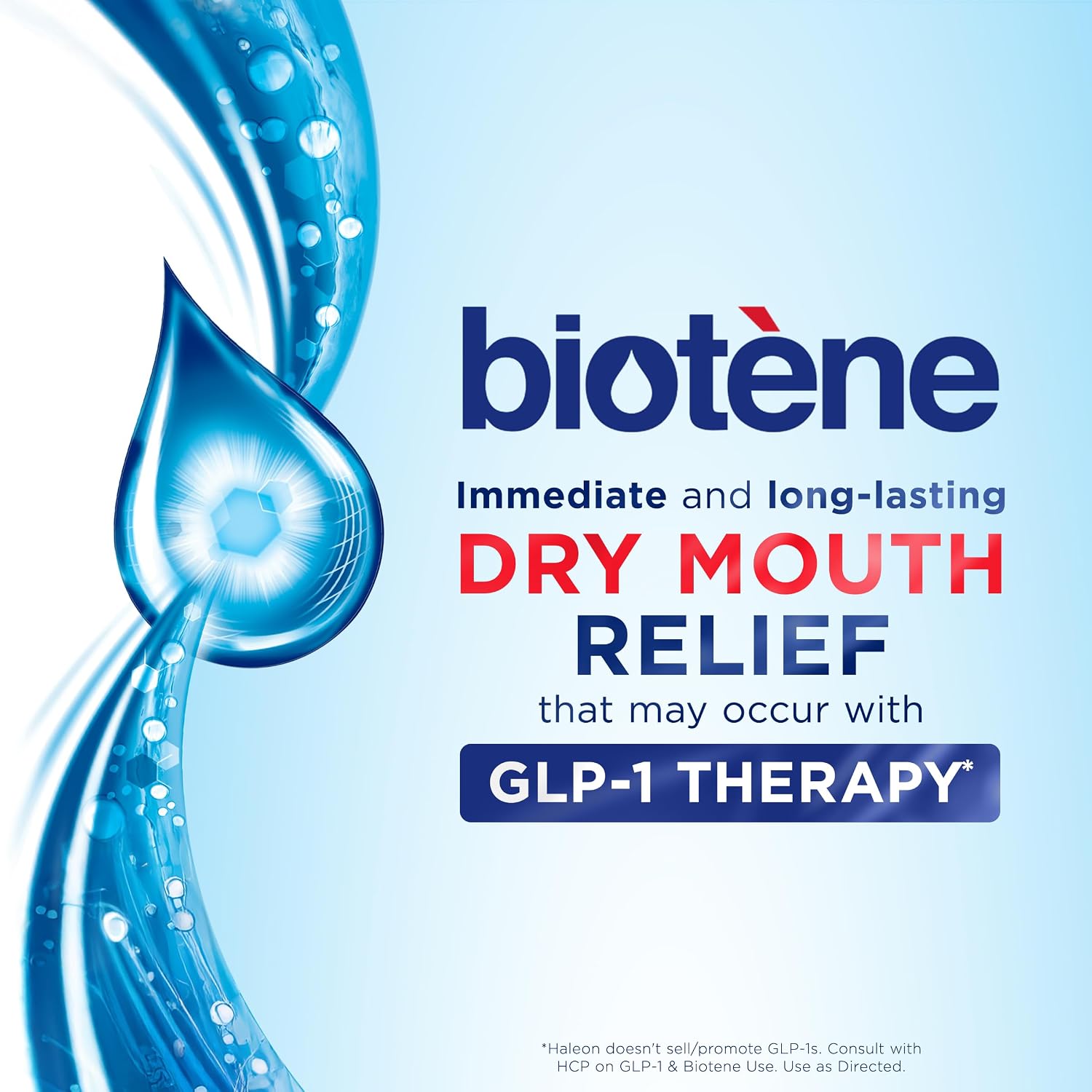Biotene Oral Rinse Mouthwash for Dry Mouth, 33.8 fl oz | Breath Freshener and Dry Mouth Treatment, Fresh Mint, Alcohol-Free Mouthwash