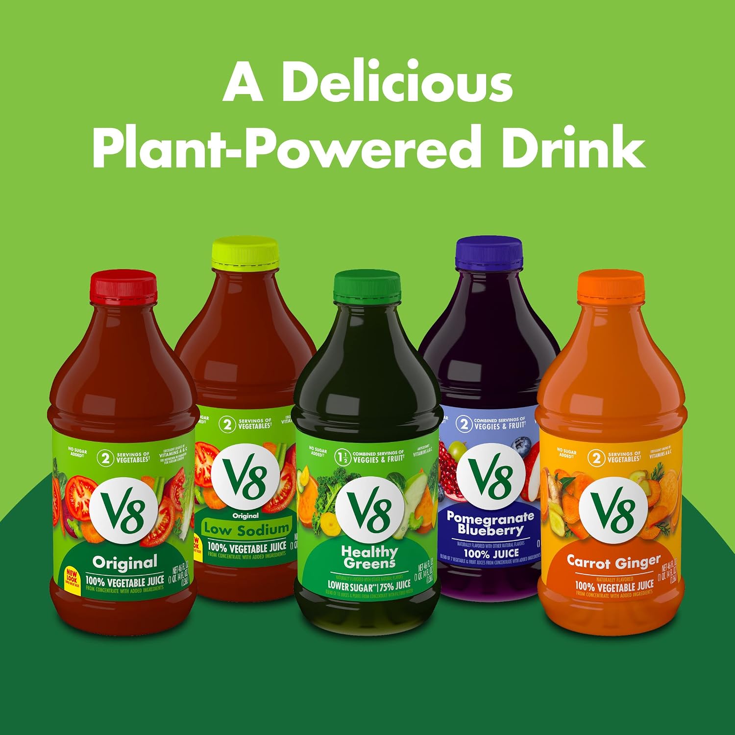 V8 Original 100% Vegetable Juice, 12 fl oz Bottle (12 Pack)