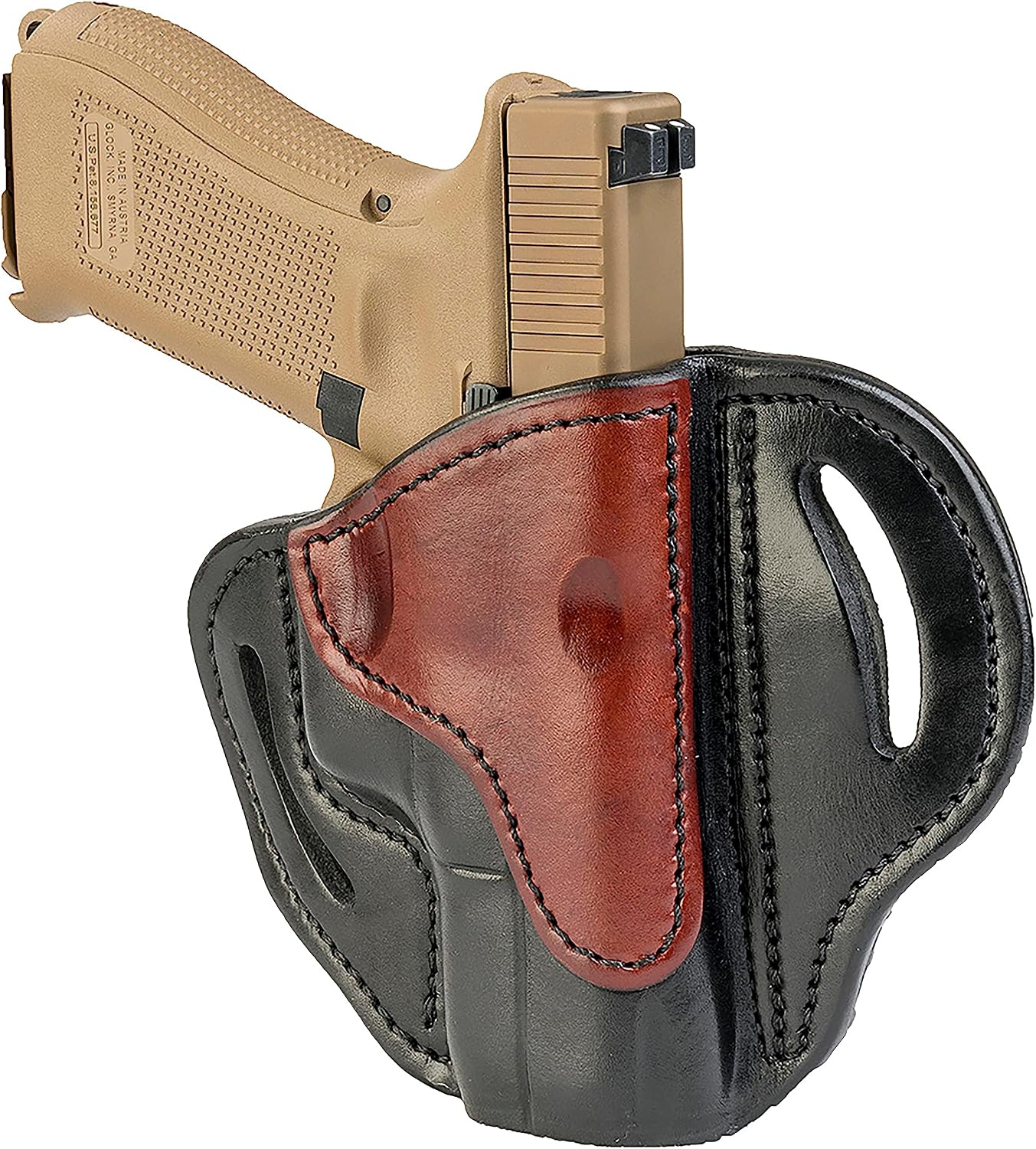 1791 Gunleather OWB Holster, Fits Glock 19, 26, 27, Shield Plus, VP40, XDS | Right-handed leather gun holster also fits Glock 17, 23, 19X, Sig P365 XMacro, Taurus G3C, Ruger Max 9, S&W Equalizer