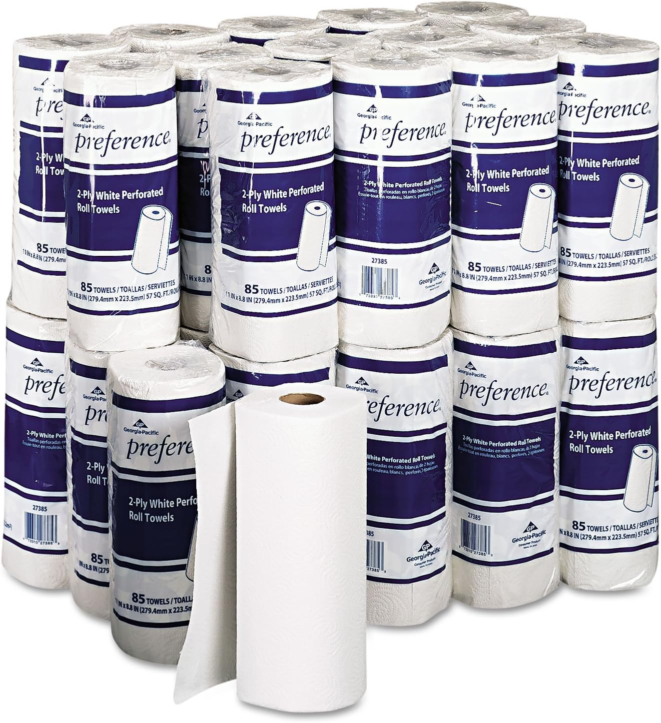 Pacific Blue Select Kitchen Paper Towel, 2-Ply, 8 4/5 x 11 in, 30 ct | 2-Ply Perforated Roll