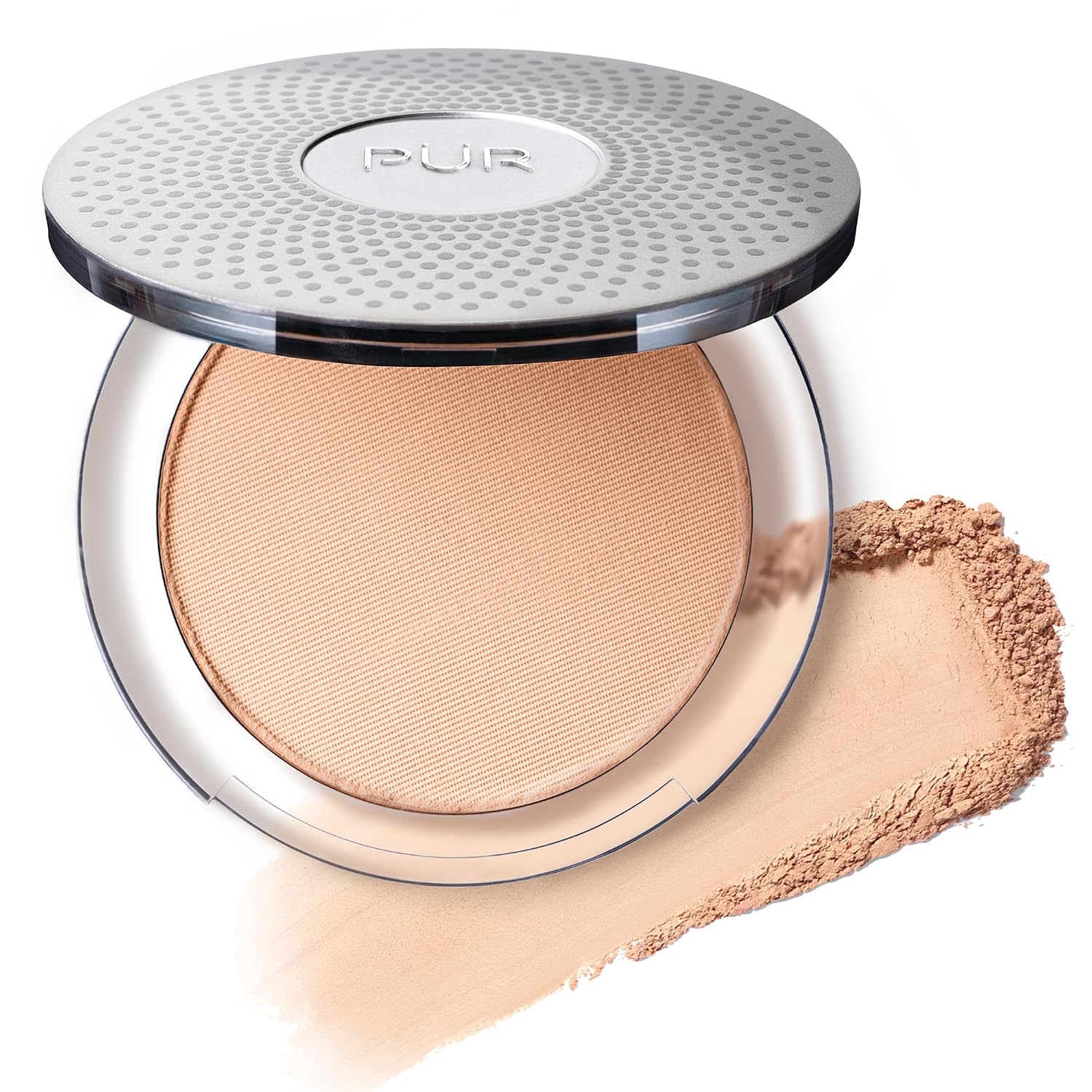 PÜR 4-in-1 Pressed Mineral Makeup Powder Foundation with SPF 15 | Buildable Foundation Coverage - Smooth, Even-Looking Complexion Makeup Delivers Custom Coverage and Comfortable Everyday Wear