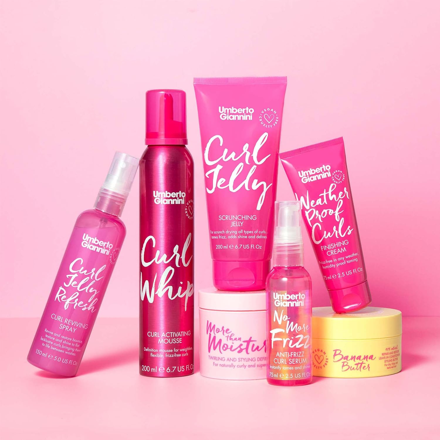 Umberto Giannini Curl Jelly Scrunching Jelly 6.7 fl Oz - Frizz Solution Defining Hair Gel for 2a-4c Curly, Wavy, Coily Hair - Vegan & Cruelty-Free