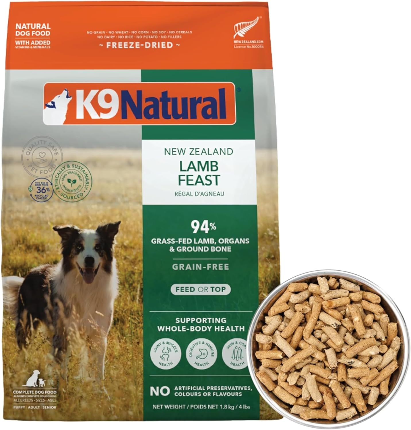 K9 Natural - Freeze Dried High Protein Grain-Free Dog Food Or Topper
