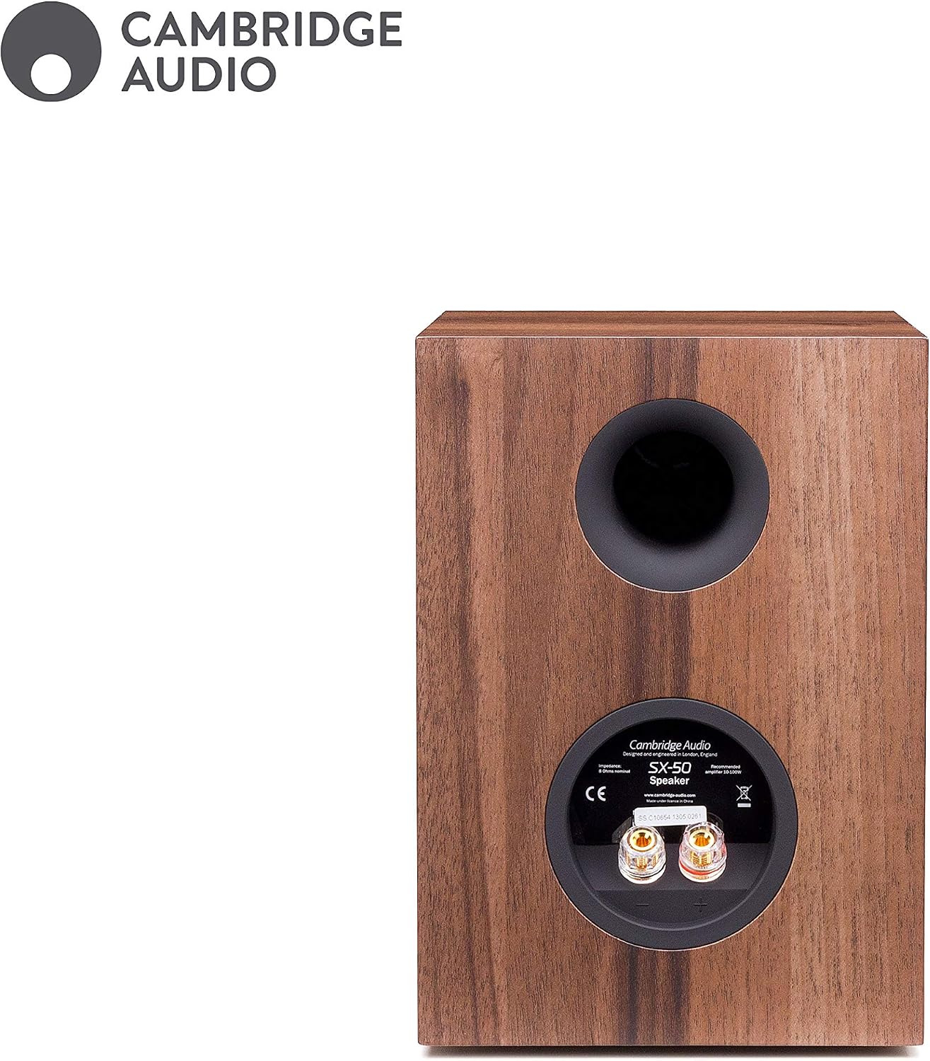 Cambridge Audio SX-50 Bookshelf Speaker | 100 Watt Home Theater Compact Speaker Pair (Matte Black)