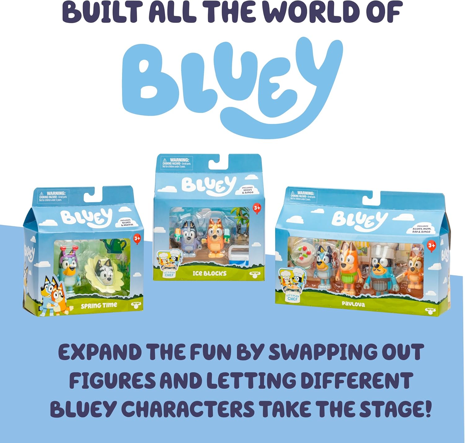 Bluey Toy House Mega Bundle, Family Home & BBQ Playhouse, Ages 3-5