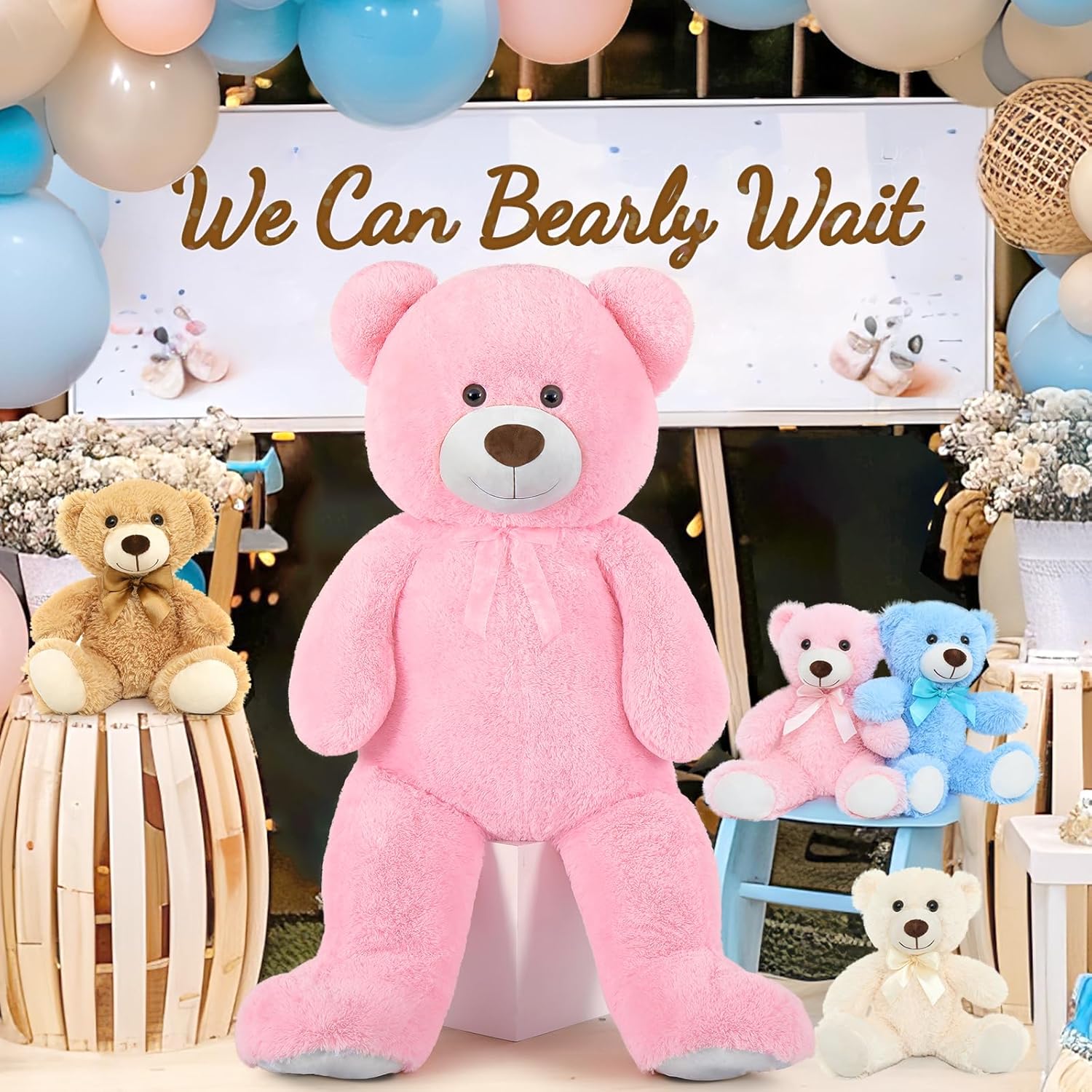 Toys Studio 47 Inch Big Teddy Bear Giant Stuffed Animal for Girls