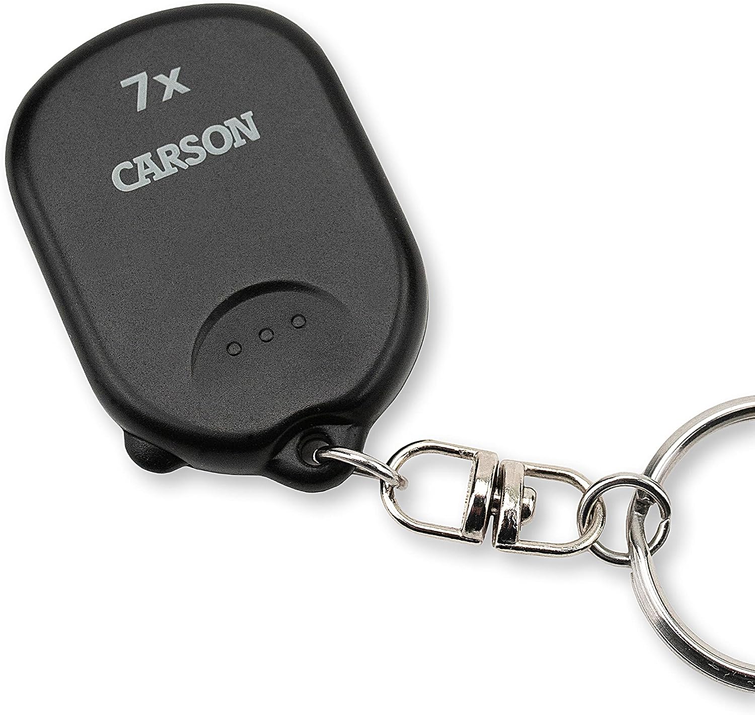Carson Clip and View Pop-Up Retractable 7X Aspheric Keychain Magnifier (GN-70)