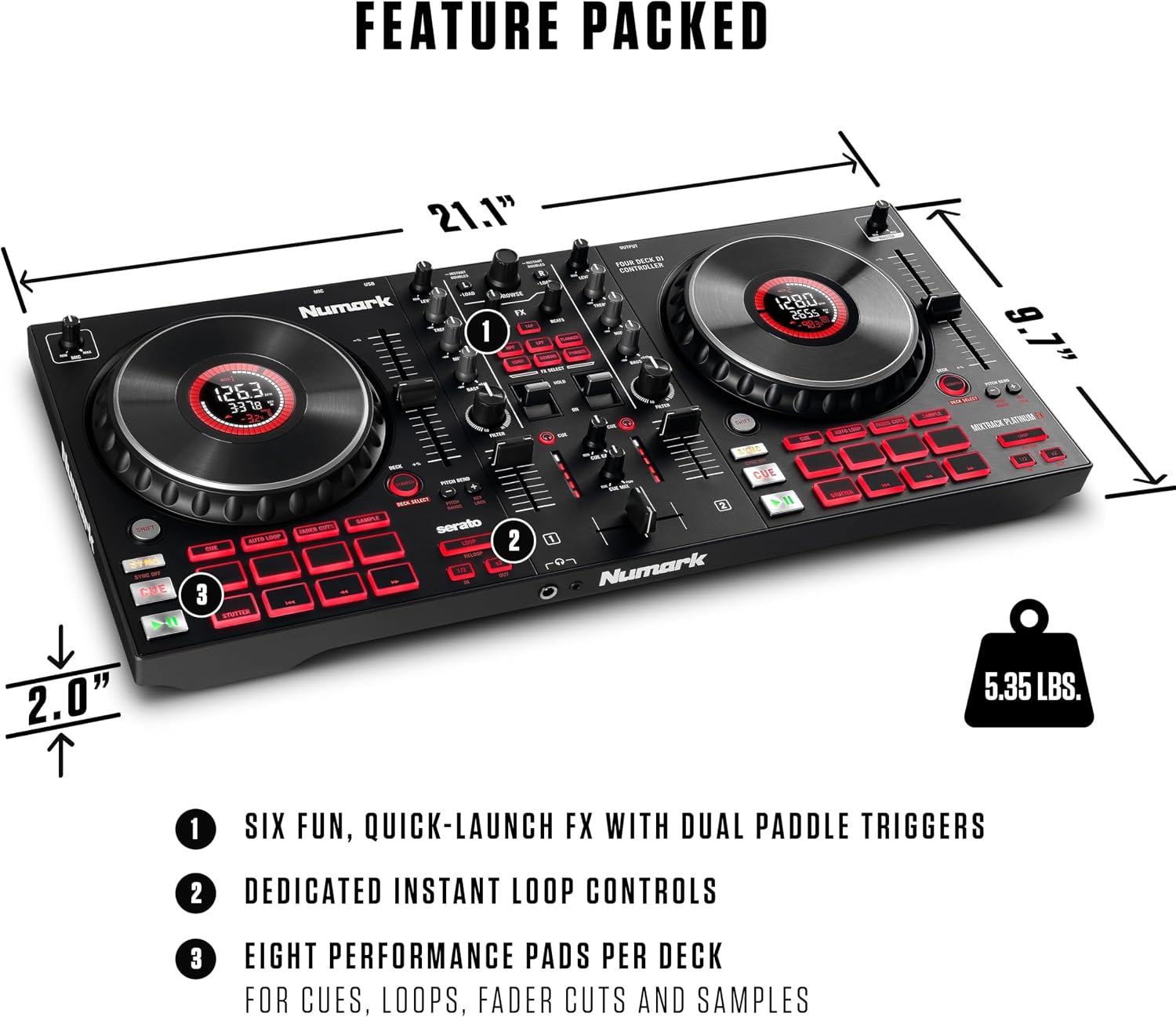 Numark Mixtrack Platinum FX DJ Controller