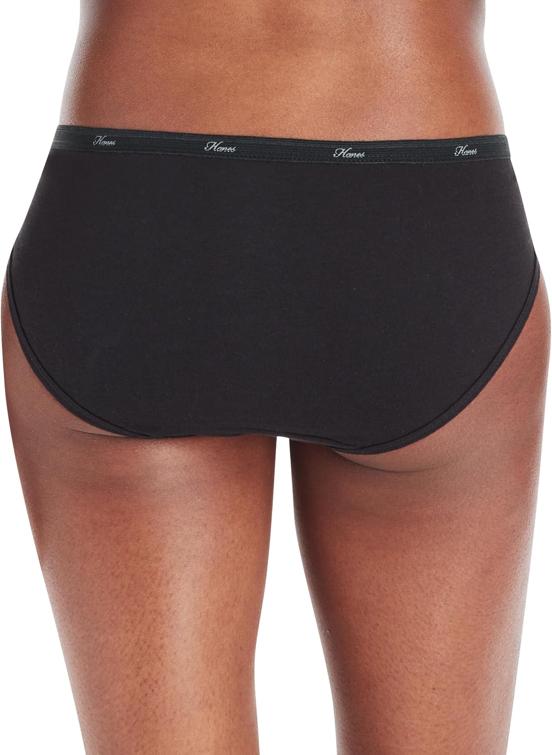 Hanes women's Hi-Cut Panties Pack, Lightweight Cotton Hi-Cuts, 6-Pack (Retired, Colors May Vary)