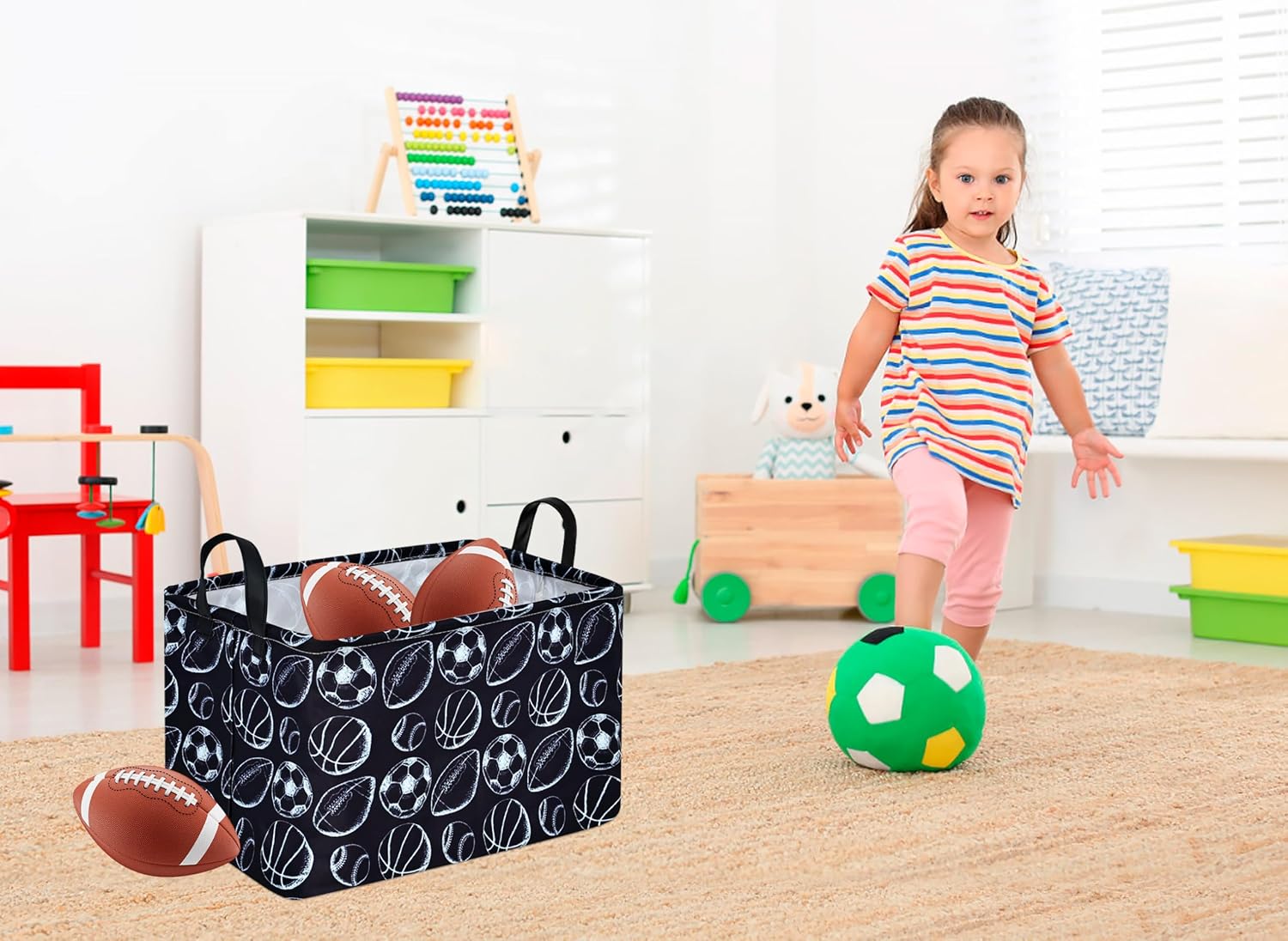 MAIZMZ Rectangular Storage Basket Collapsible Organizer Bin Waterproof Toy Box for Organizing Home/Dorm/Kitchen/Pet/Office/Closet/Shelf/Gift Baskets