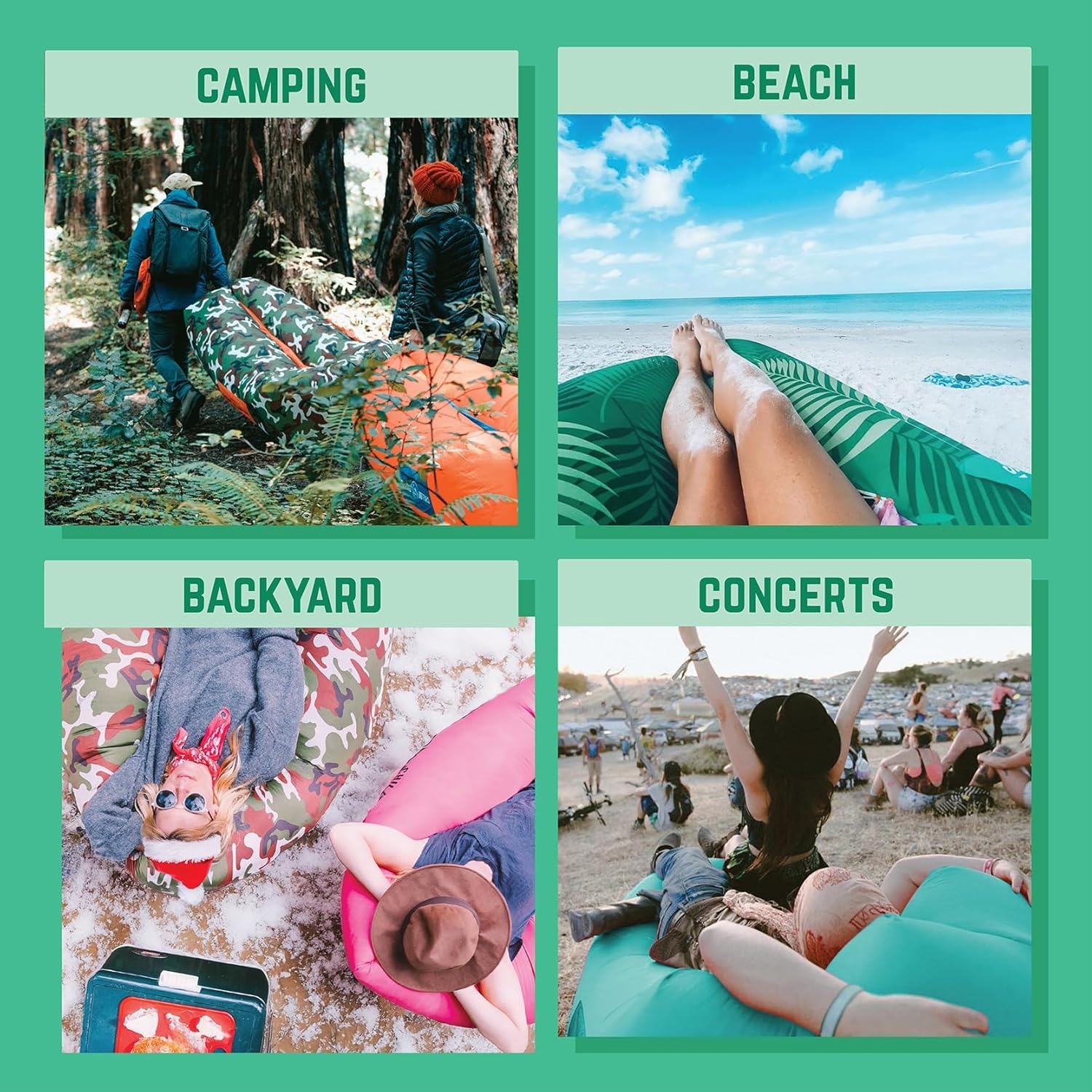 Chillbo Shwaggins, Inflatable Beach Lounger, Inflatable couches