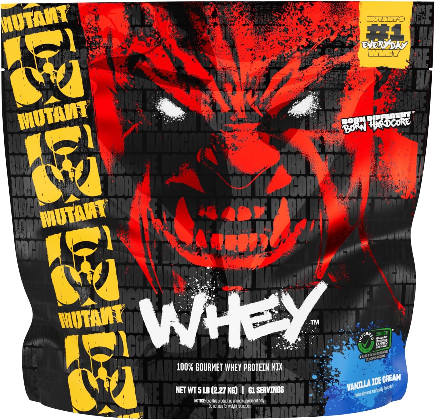 Mutant WHEY, 100% Whey Protein Powder, Vanilla Ice Cream, 5 lb