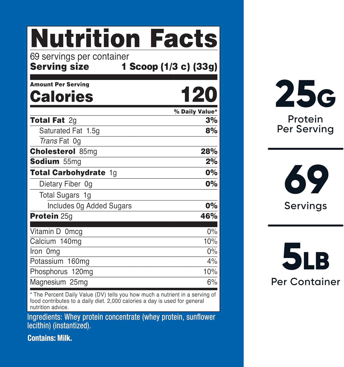 Nutricost Whey Protein Concentrate Powder (Unflavored) 2LBS, Gluten Free | GMO-Free