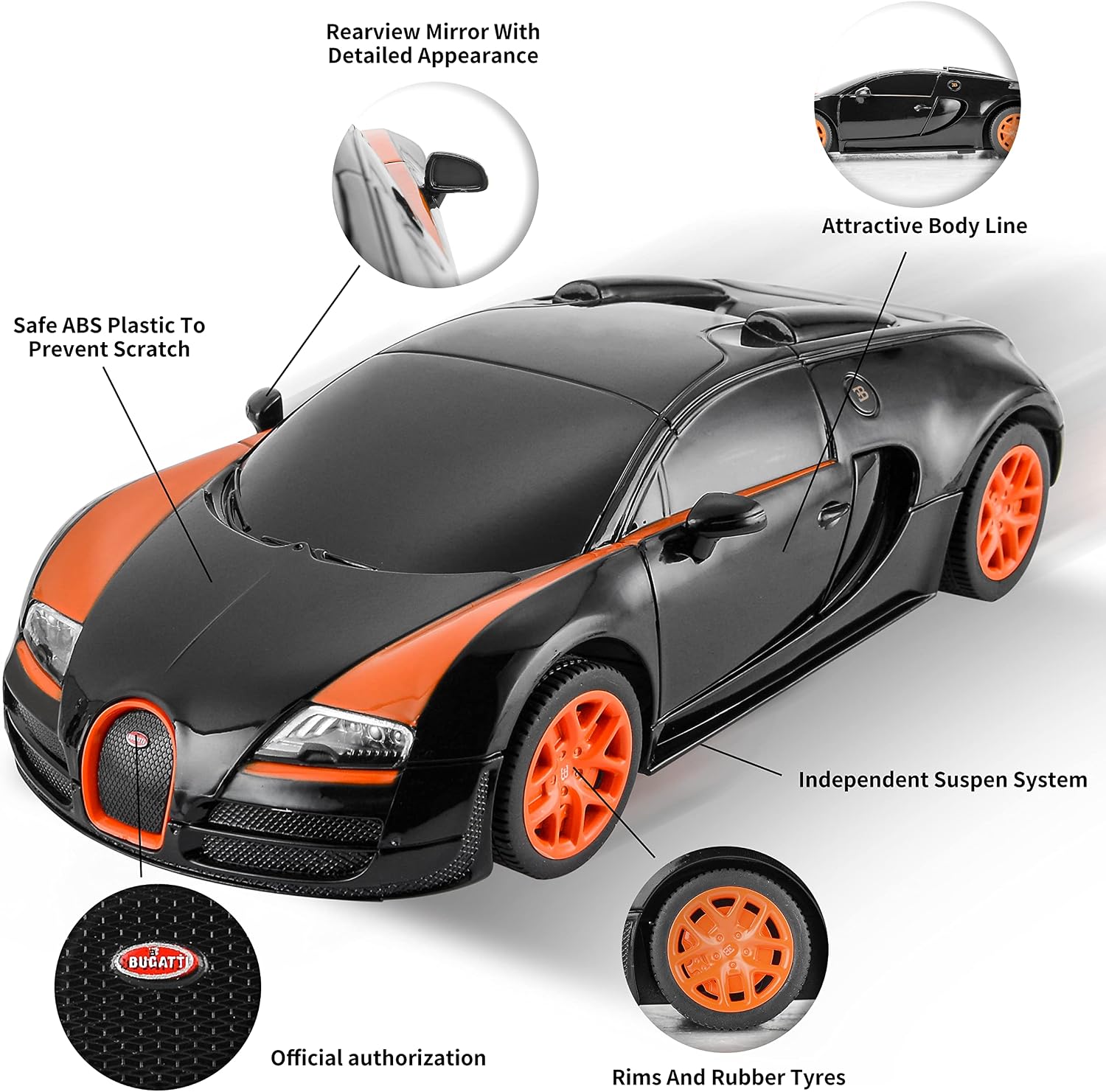 BEZGAR 1:24 Ferrari Remote Control Car Licensed FXX-K EVO