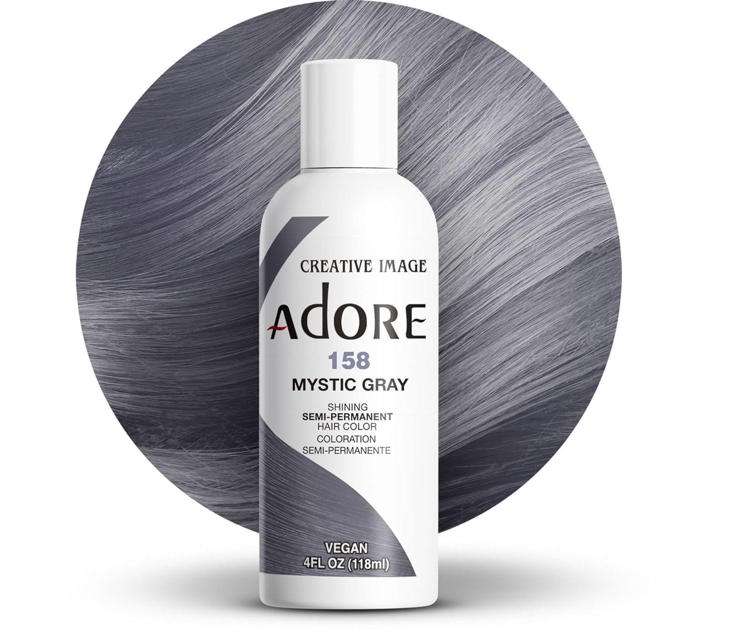Adore Semi Permanent Hair Color, 107 Mocha, 4 Fl Oz | Vegan & Cruelty-Free Brown Hair Dye | No Ammonia, No Peroxide, No Alcohol