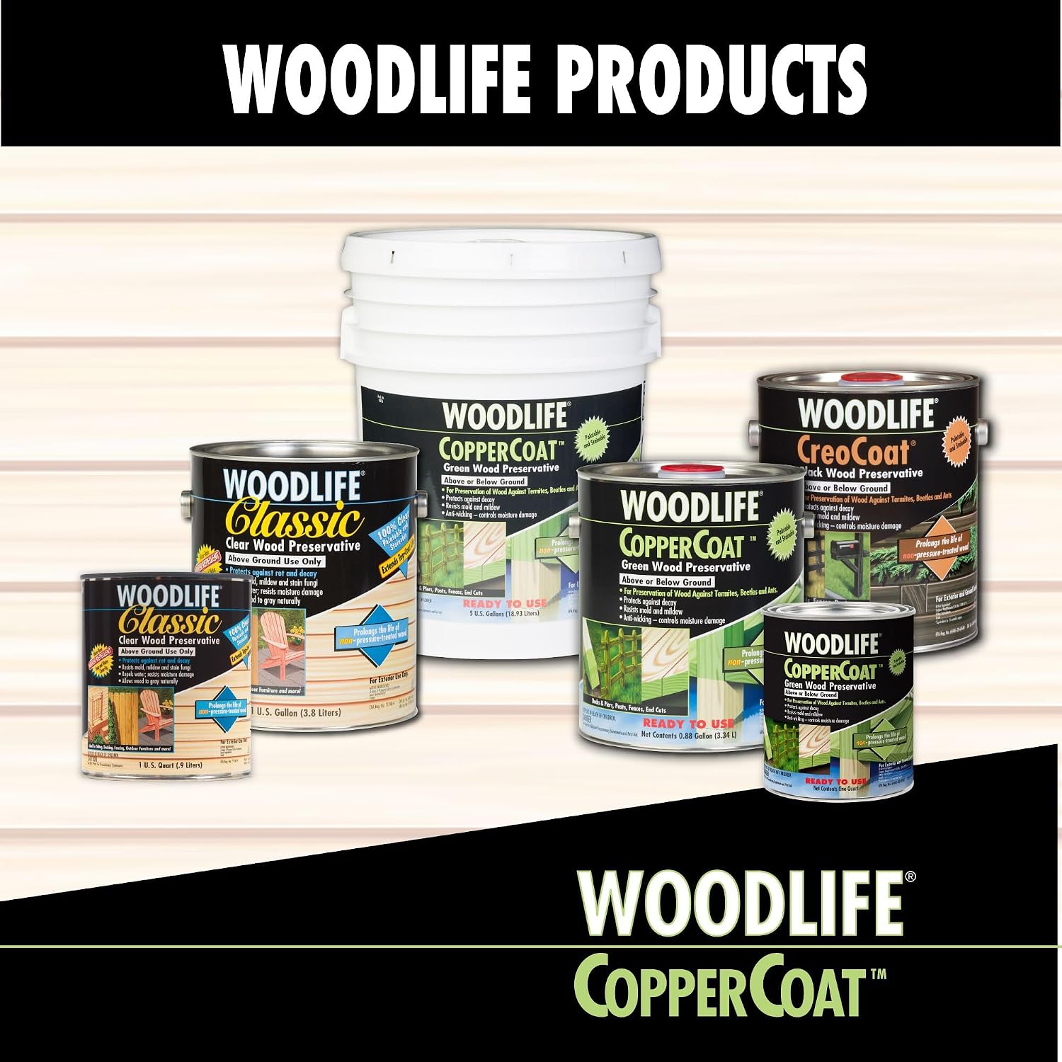 Rust-Oleum WOODLIFE 902 Wolman Classic Clear Wood Preservative-Above Ground, Quart, 0.95 Liters | Protects Against Rot & Decay, Above Ground Wood Protection, Clear Preservative Formula, Quart