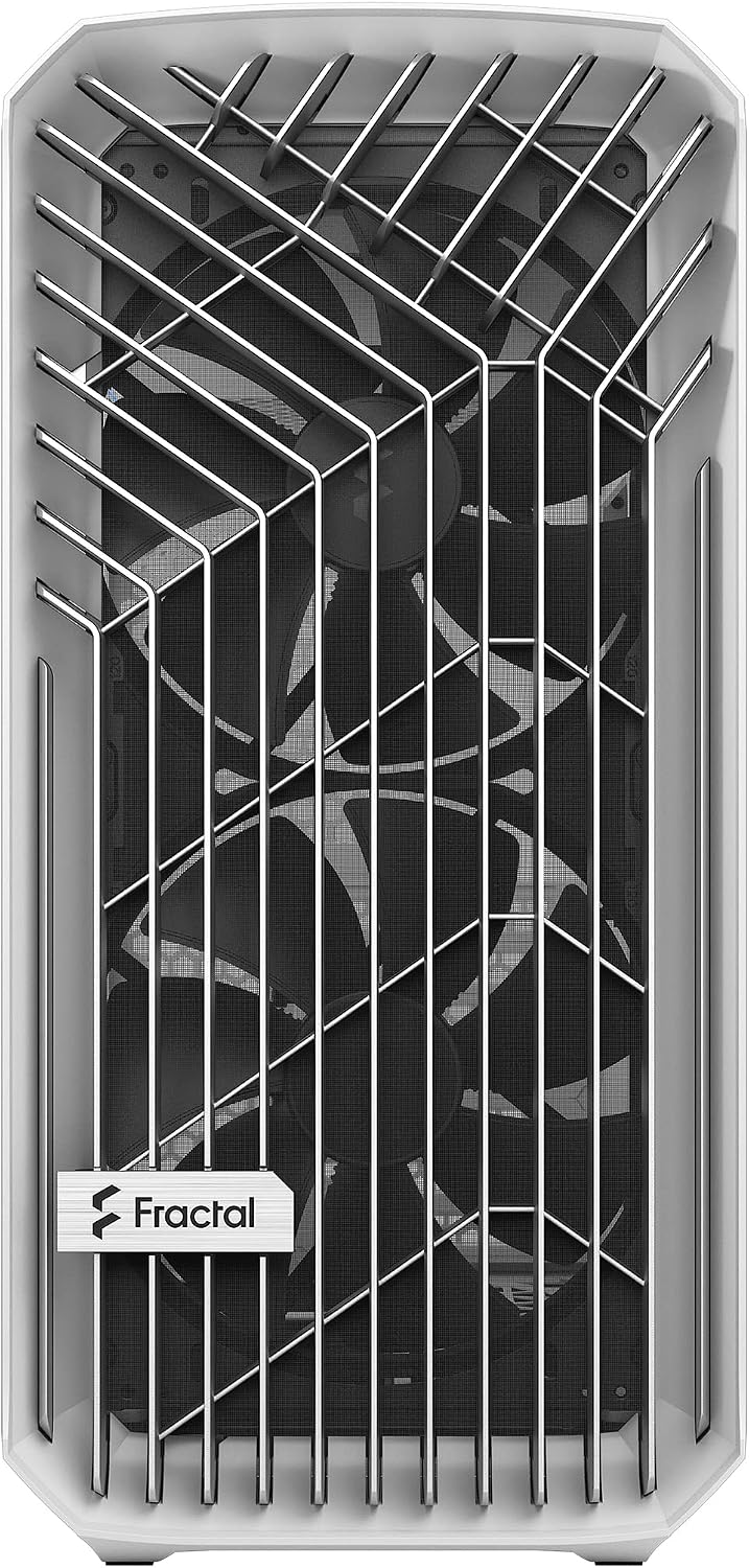 Fractal Design Torrent Compact RGB Black - Light Tint Tempered Glass Side Panels - Open Grille for Maximum air Intake - Two 180mm RGB PWM Fans