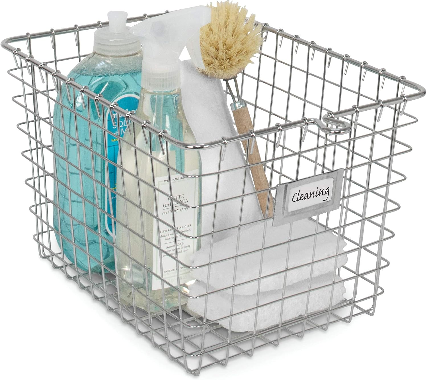 Spectrum Diversified Wire Storage Basket, Small, Chrome