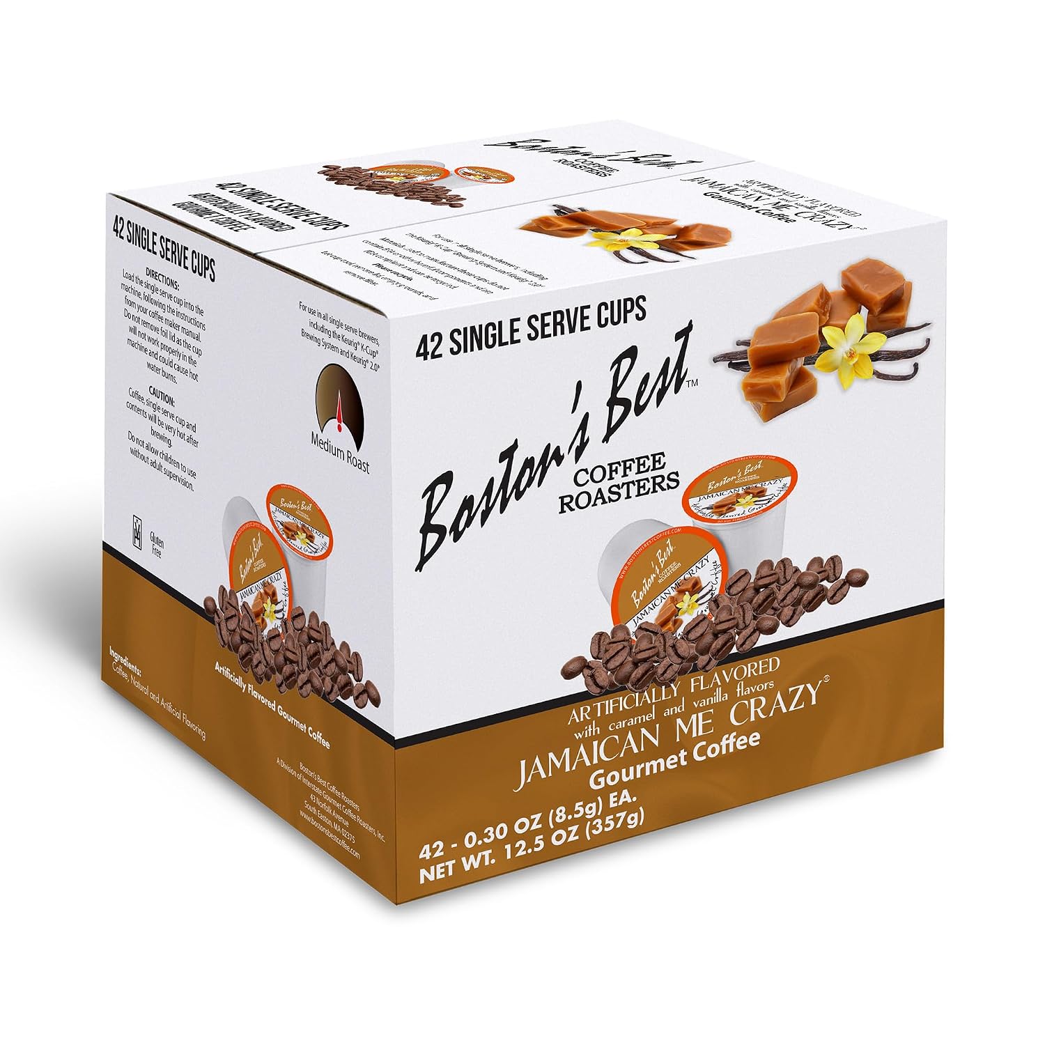 Boston’s Best - Aloha Coconut Flavored Delicious Gourmet Coffee Compatible with Keurig Coffee Maker, 1 Count (42 Single Serve Cups)