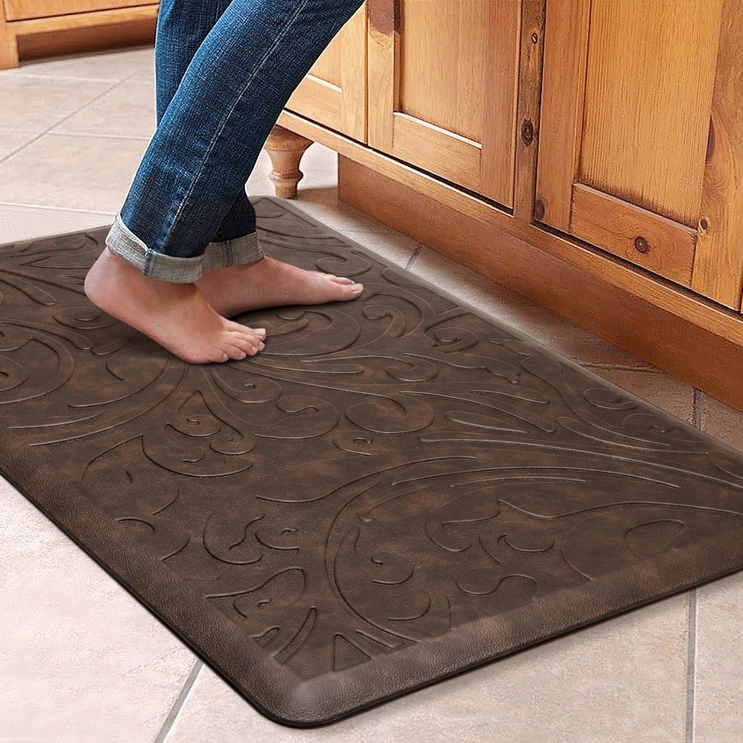 Kitchen Mat Cushioned Anti-Fatigue Comfort Standing Mat Rug for Home,Office