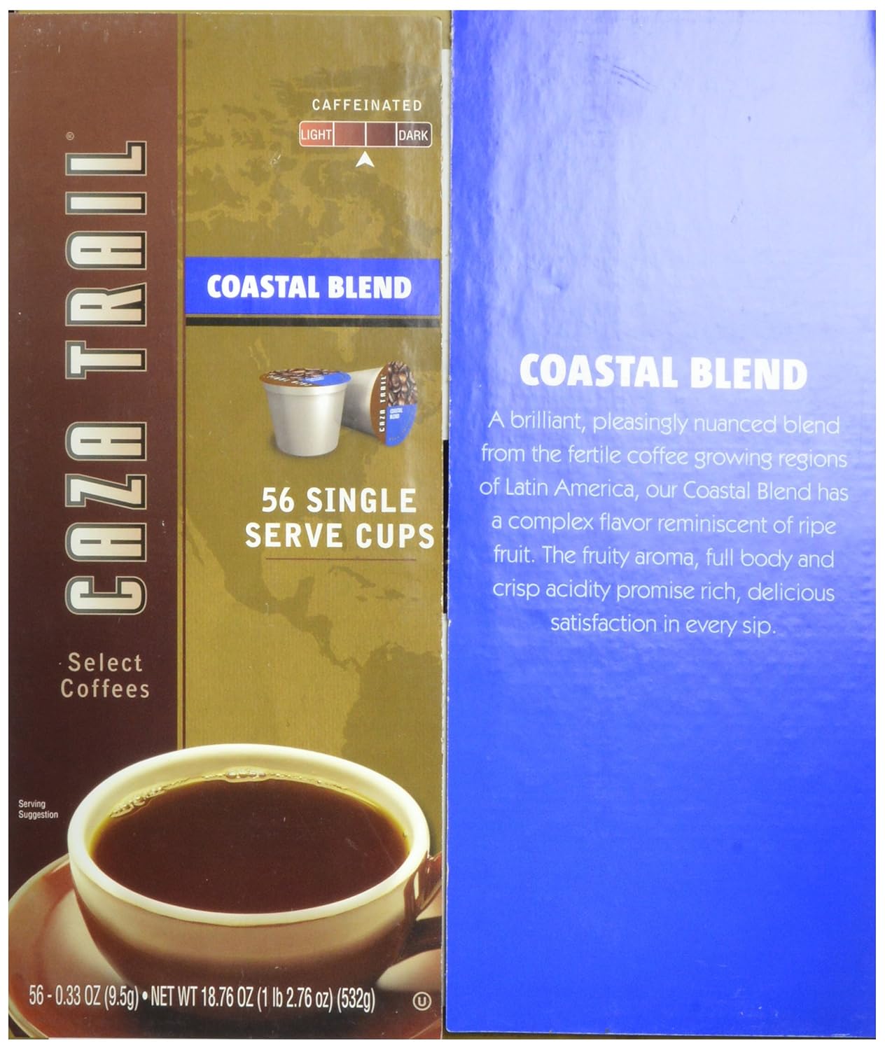 Caza Trail Coffee, Kona Blend, 100 Single Serve Cups