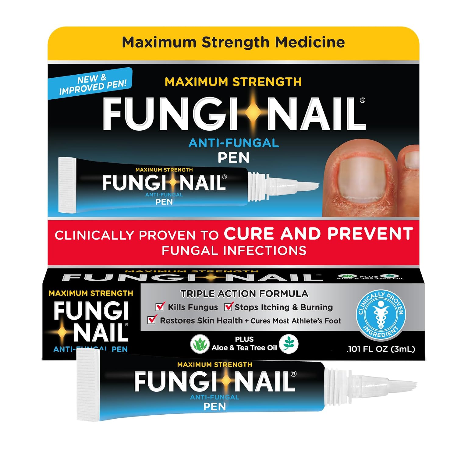 Fungi-Nail Pen Apllicator Anti-Fungal Solution 0.101 Fl Oz
