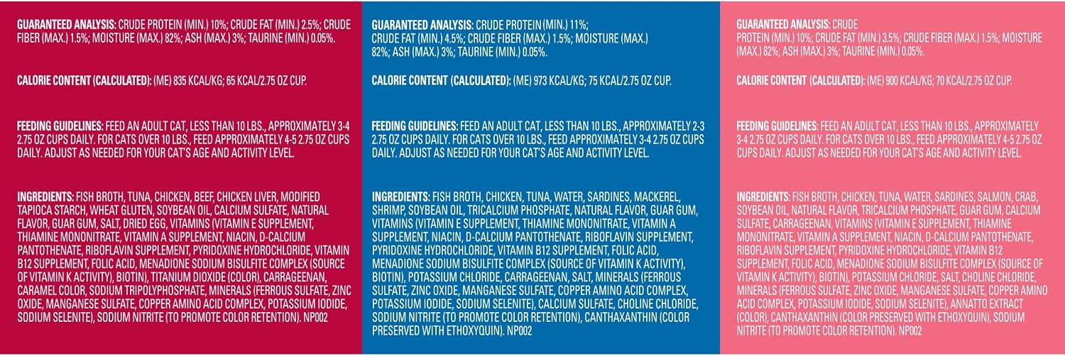 Meow Mix Tenders in Sauce, Wet Cat Food with Tuna & Whole Shrimp, 12 Cups