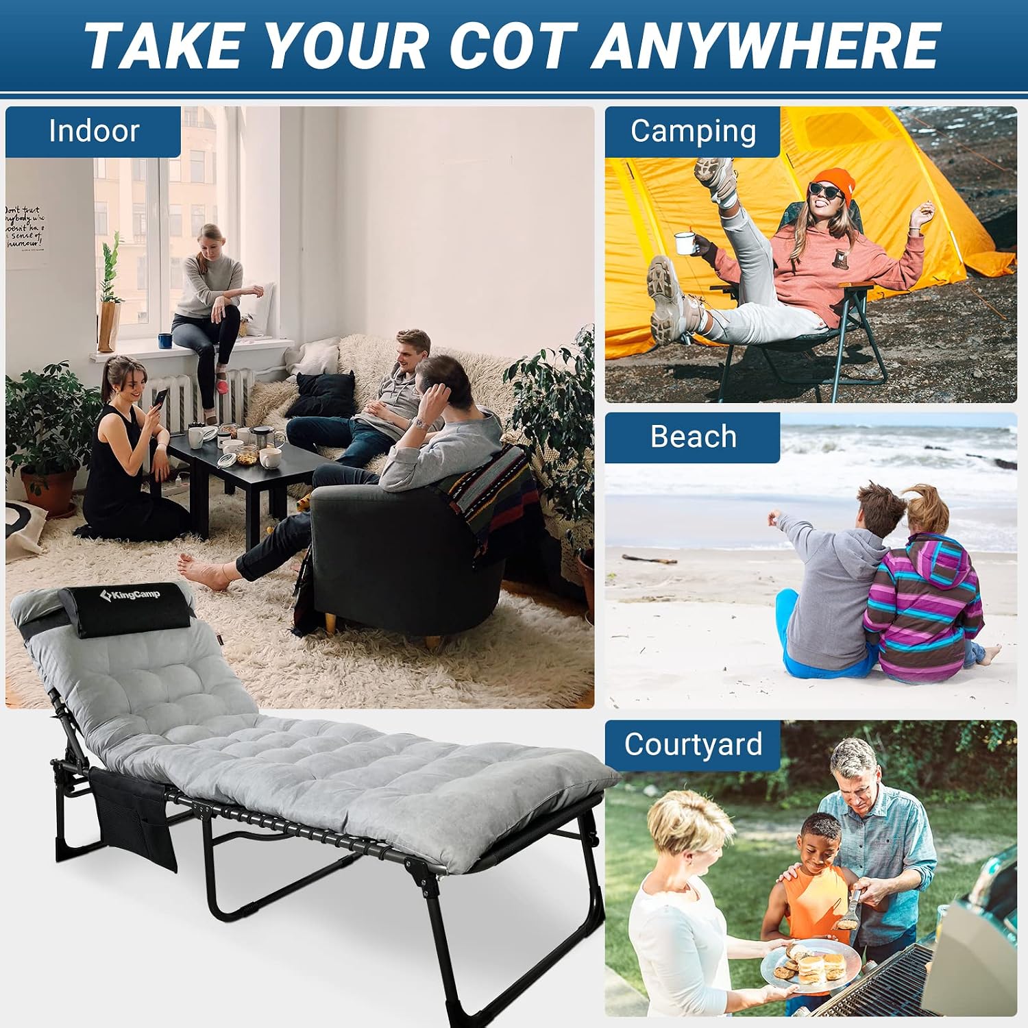 KingCamp Lounge Chair Outdoor