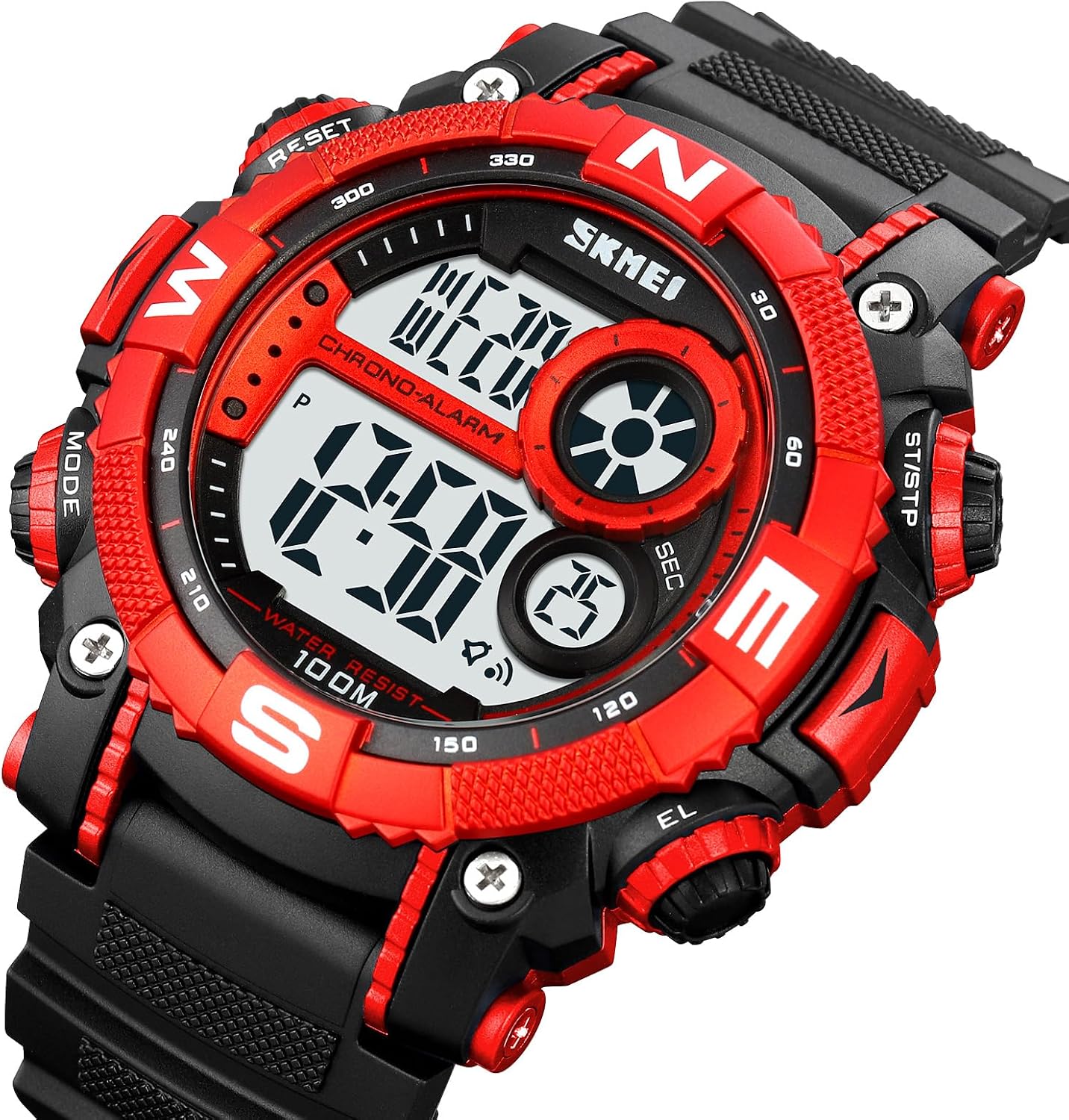 FANMIS Men's Digital Sport Watch Military LED Alarm Waterproof Quartz Watch | Tactical Outdoor Sport Watch Multi Function Led Display Alarm Stopwatch Date Quartz Rugged Style Daily Water Resistance