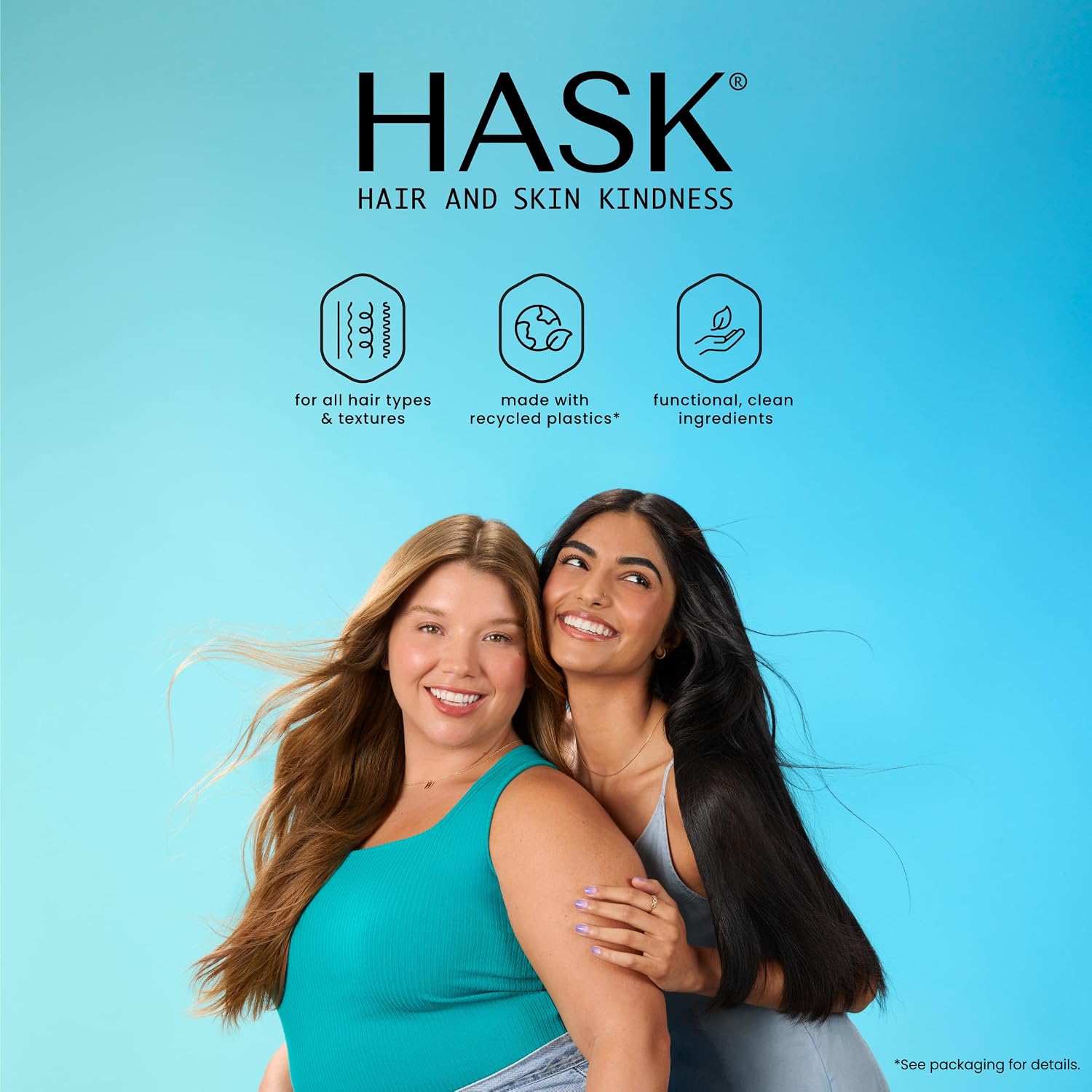 HASK Biotin Boost Thickening Shampoo + Conditioner Set | Adds Fullness, Strengthens, Volumizes, Sulfate-Free, Paraben-Free, Gluten-Free, Color Safe | 12oz each