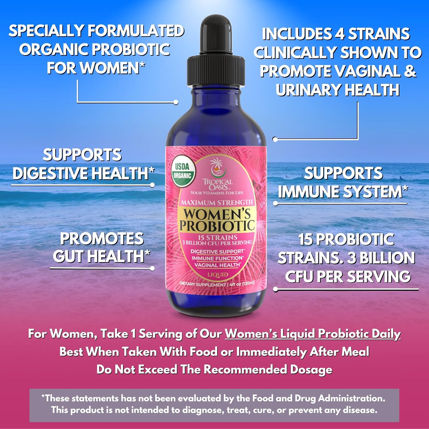 Premium Liquid Multivitamin for Women | Sugar Free Women’s Multivitamin | 100+ Vitamins, Minerals & Herbs Promote Anti-Aging, Heart, Brain & Bone Health |98% Absorption Rate | Non-GMO | 32 Serv