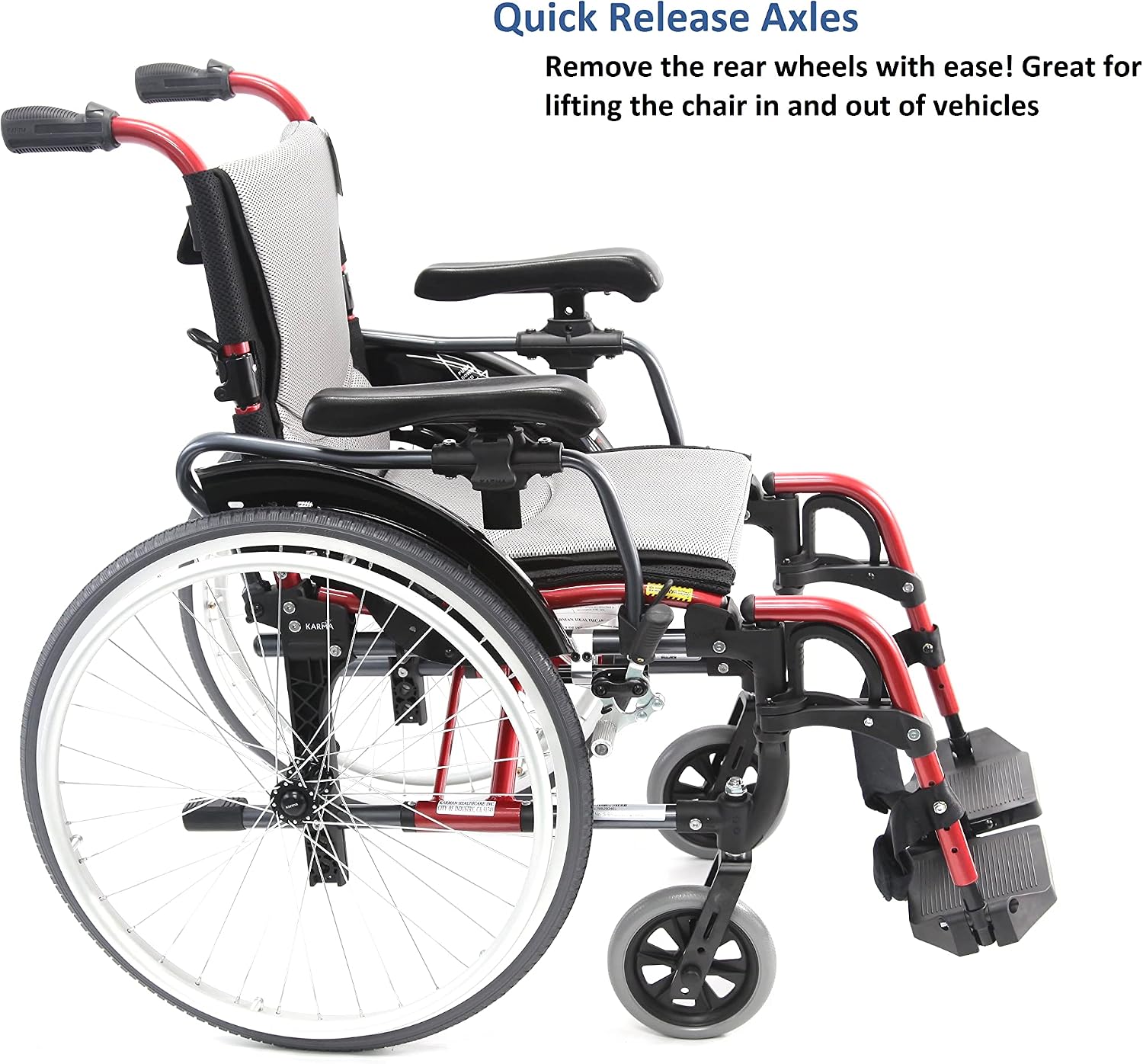 Karman 29 pounds S-305 Ergonomic Wheelchair 18" Pearl Silver