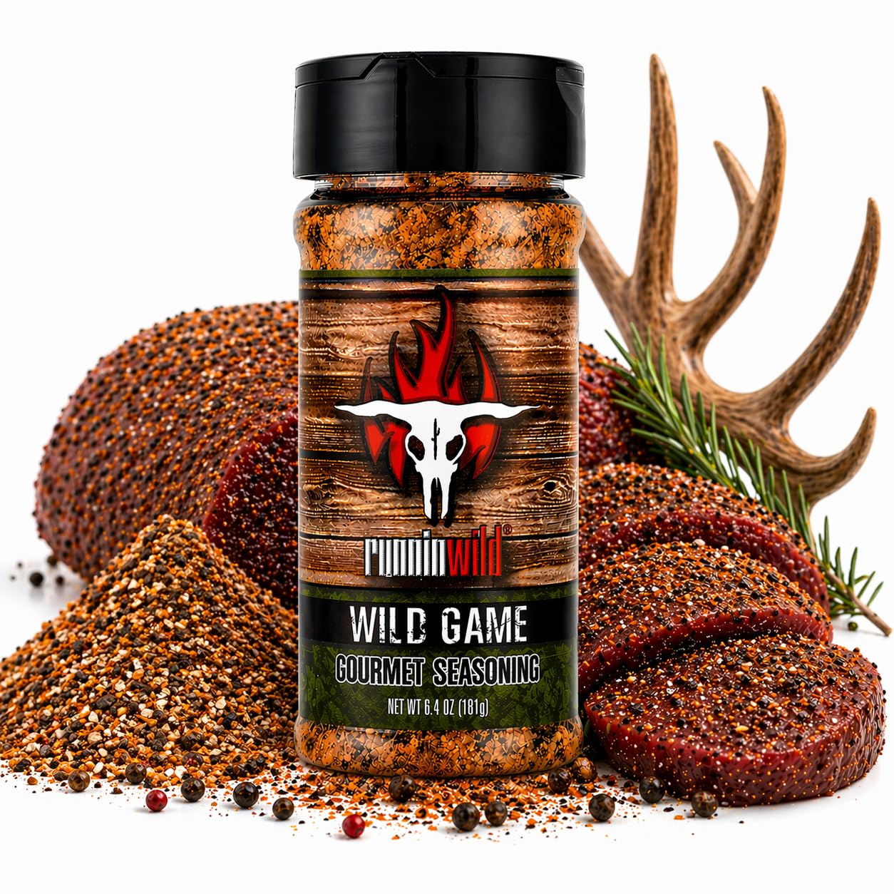 Gourmet Brisket Seasoning | Brisket Rub for Smoker or Grill | No Artificial Flavors | No MSG added | Runnin’ Wild Foods, 6.4 ounces